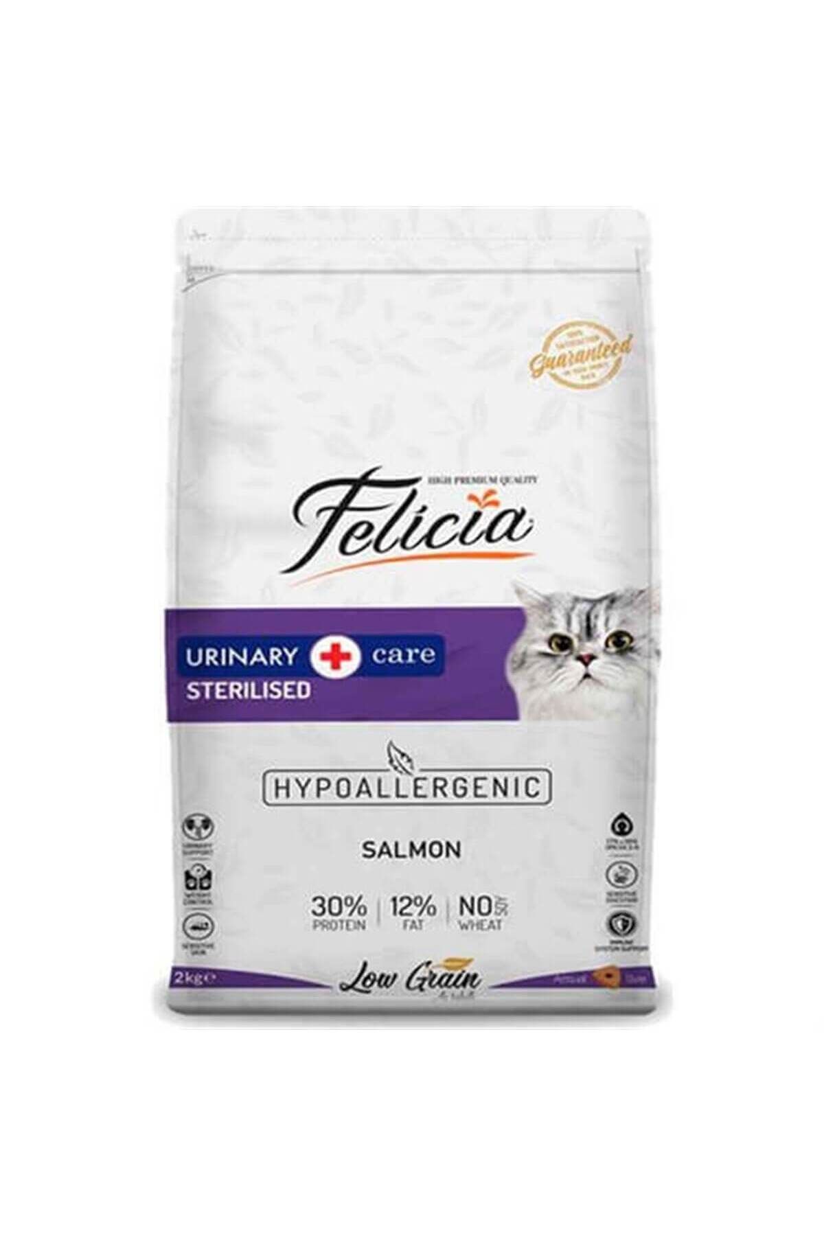 Felicia 2 Kg Sterilised Somonlu Az Tahıllı Hypoallergenic Kedi Maması