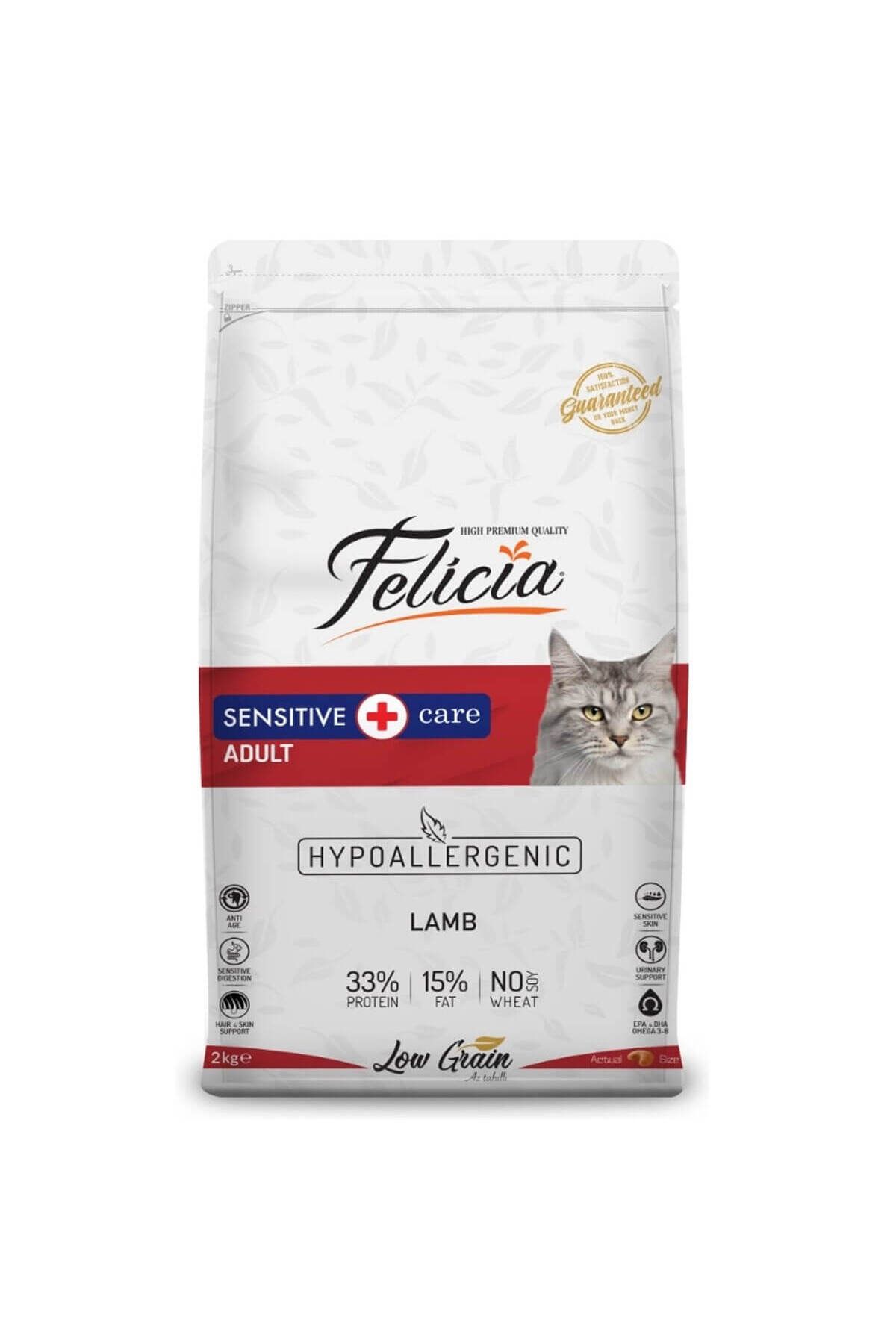 Felicia Düşük Tahıllı Kuzulu Yetişkin Kedi Maması 2 Kg