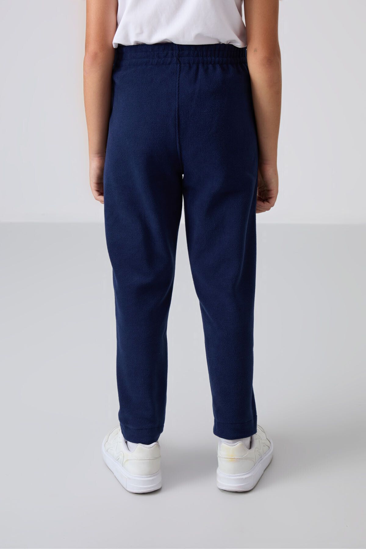 TOMMY LIFE-Boy's Fleece Sweatpants - Navy Blue, Embroidered, Thick Soft Textured - 11219 5