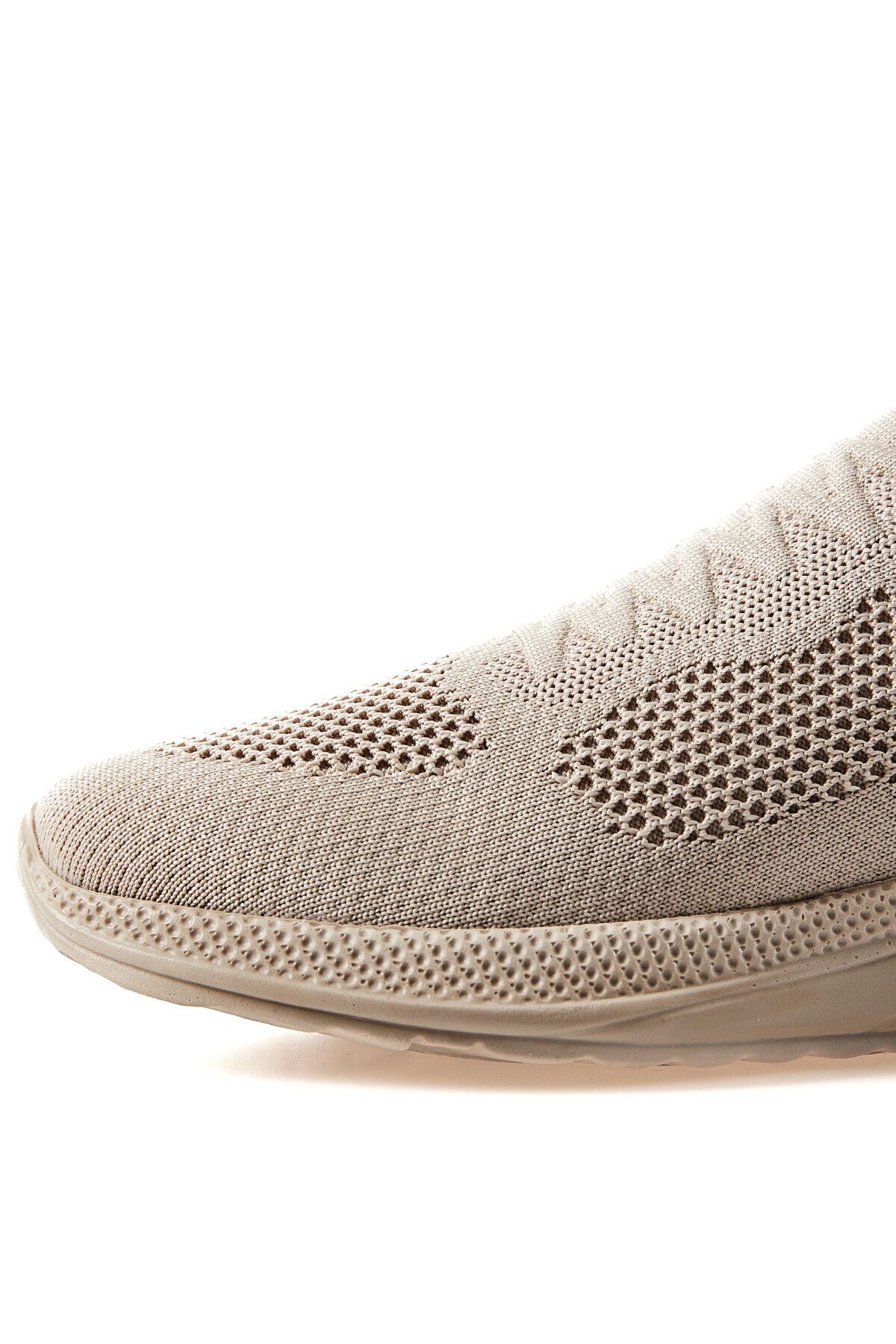 TOMMY LIFE-Beige Men's Sports Shoes - High Sole, Mesh Detail, Light and Flexible - 89120 3