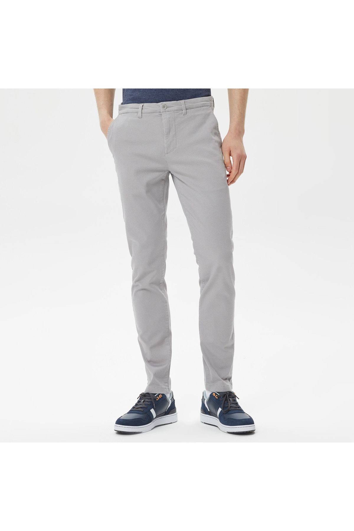 شلوار خاکستری مردانه باریک اورجینال Lacoste