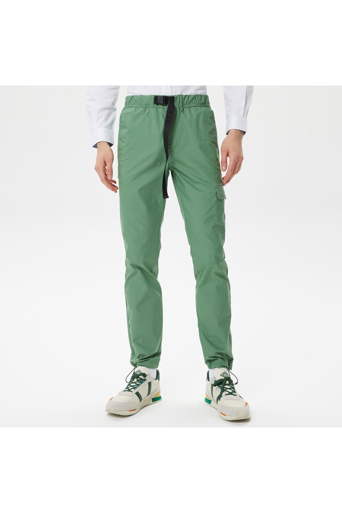 شلوار سبز مردانه خاکی اورجینال Lacoste