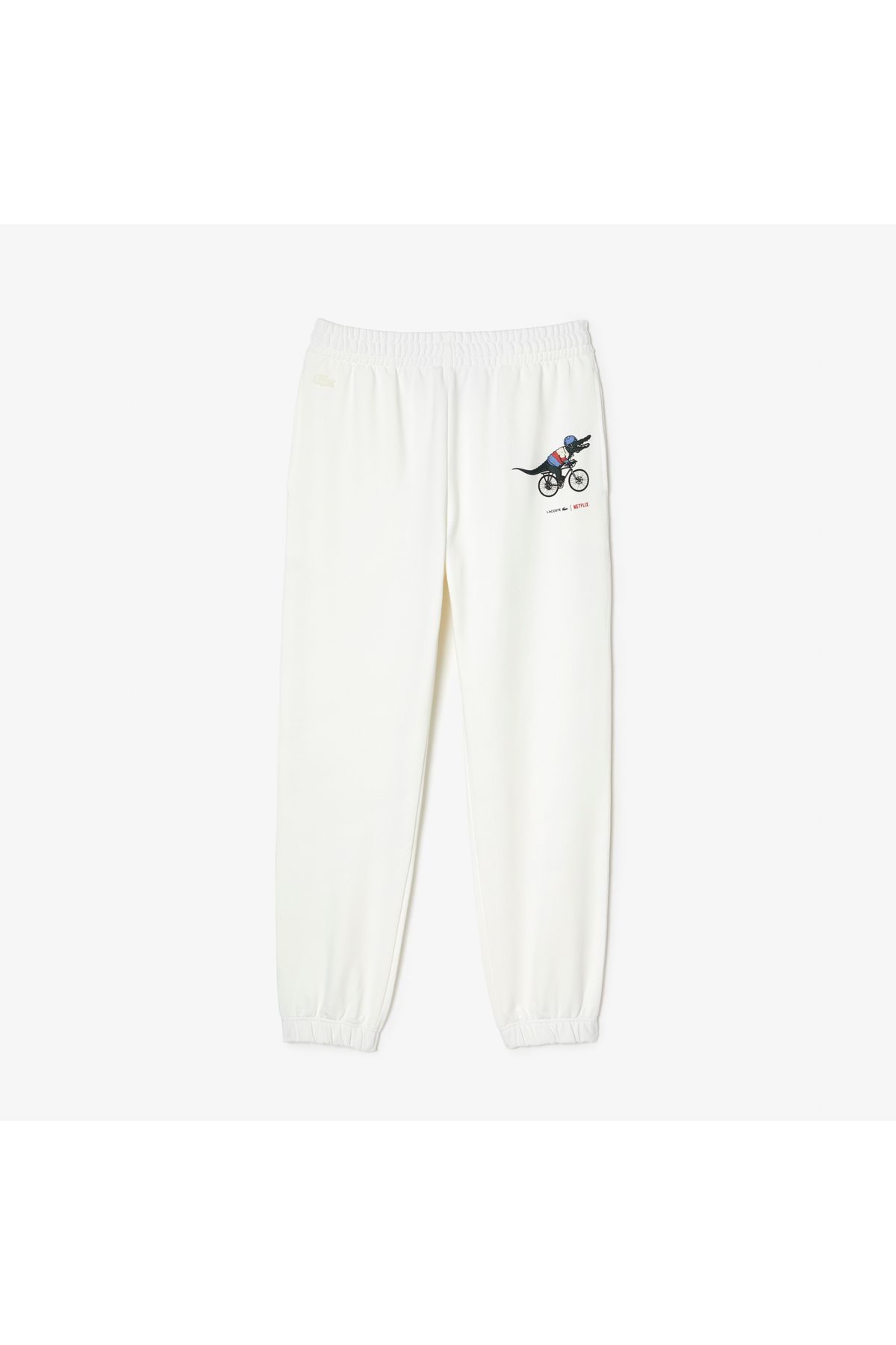 شلوار گرمکن سفید مردانه X Netflix 's Cittive Tracksuit TrackSuit Six Lacoste