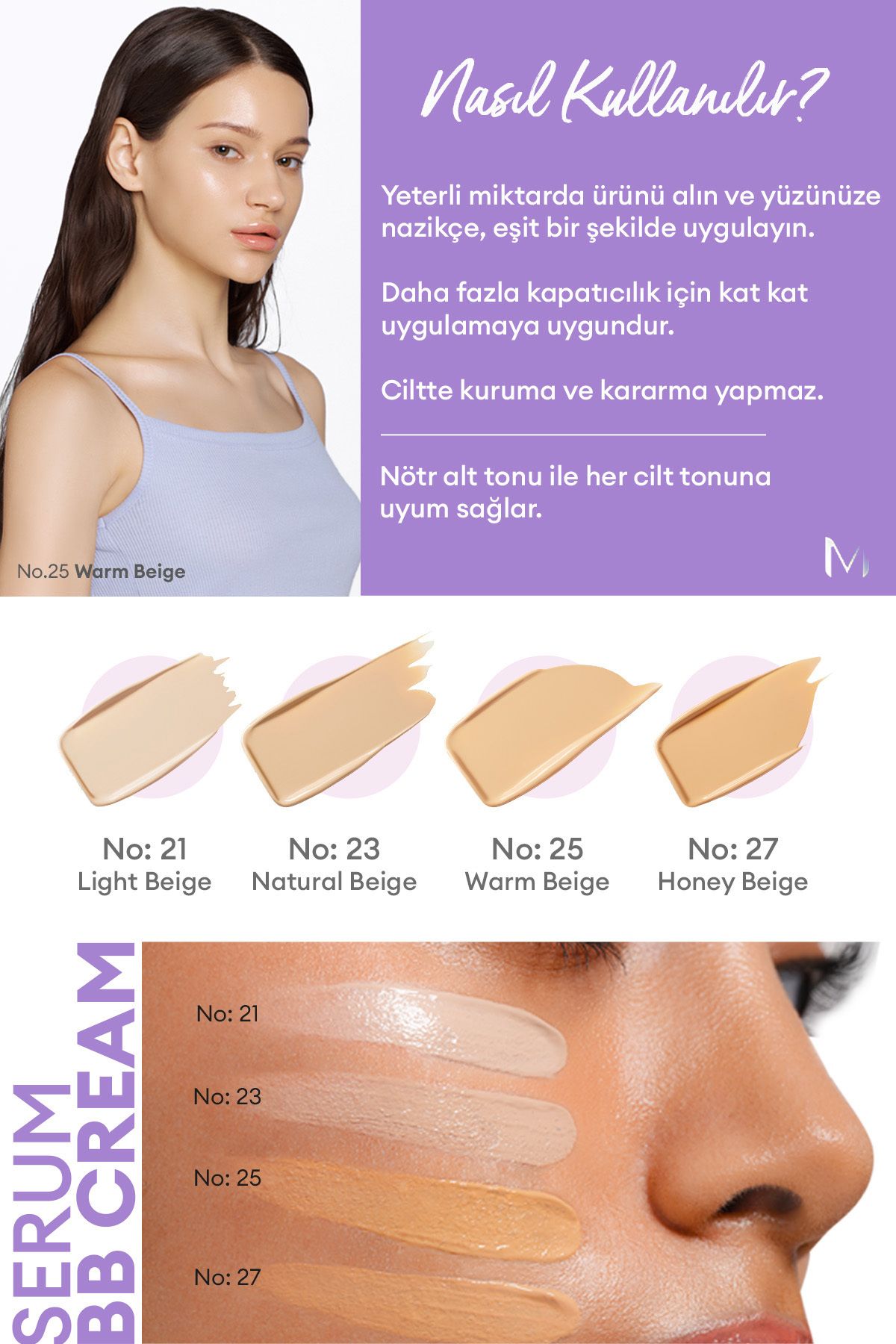 Missha-M Perfect Cover Serum Bb Cream - Ageing, Care and Bright Appearance, Spf50+/Pa++++ No:25 4