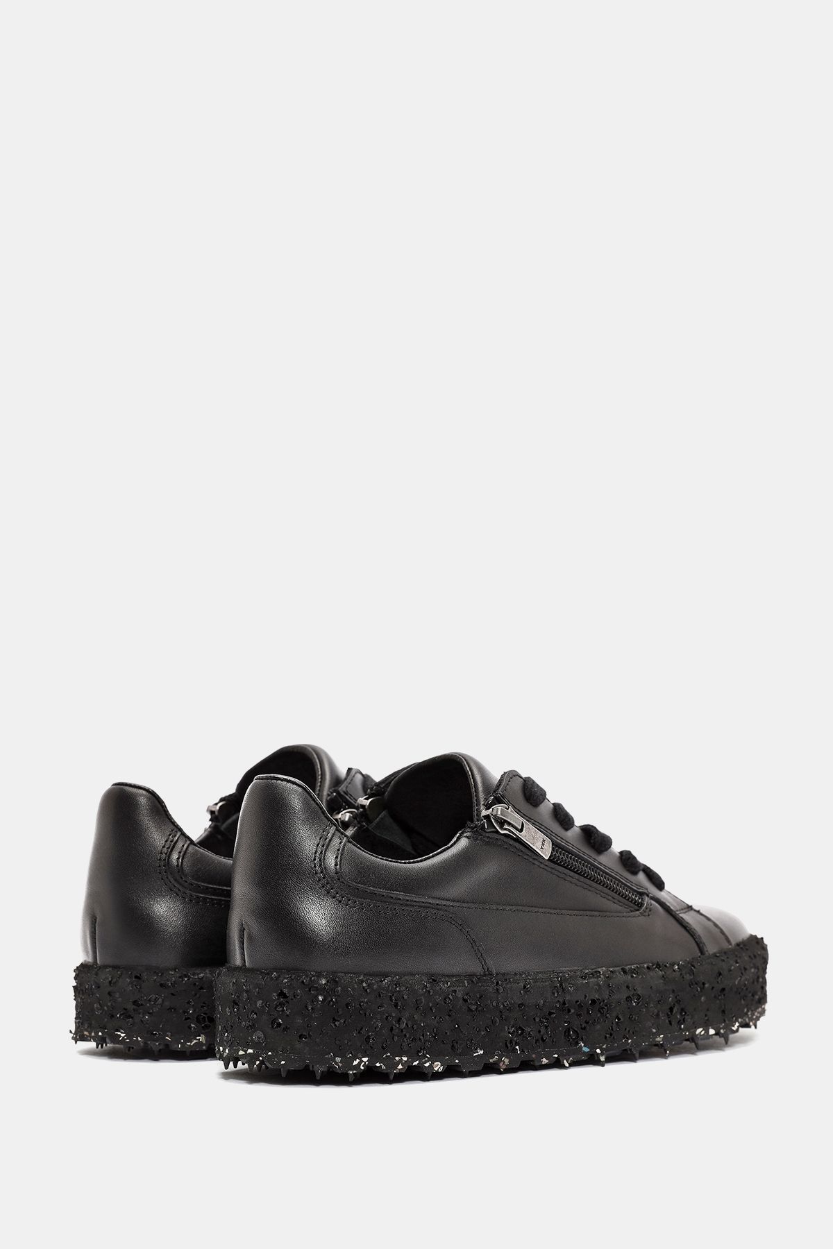 Bestyle-Briar Women's Black Genuine Leather Sneakers 3
