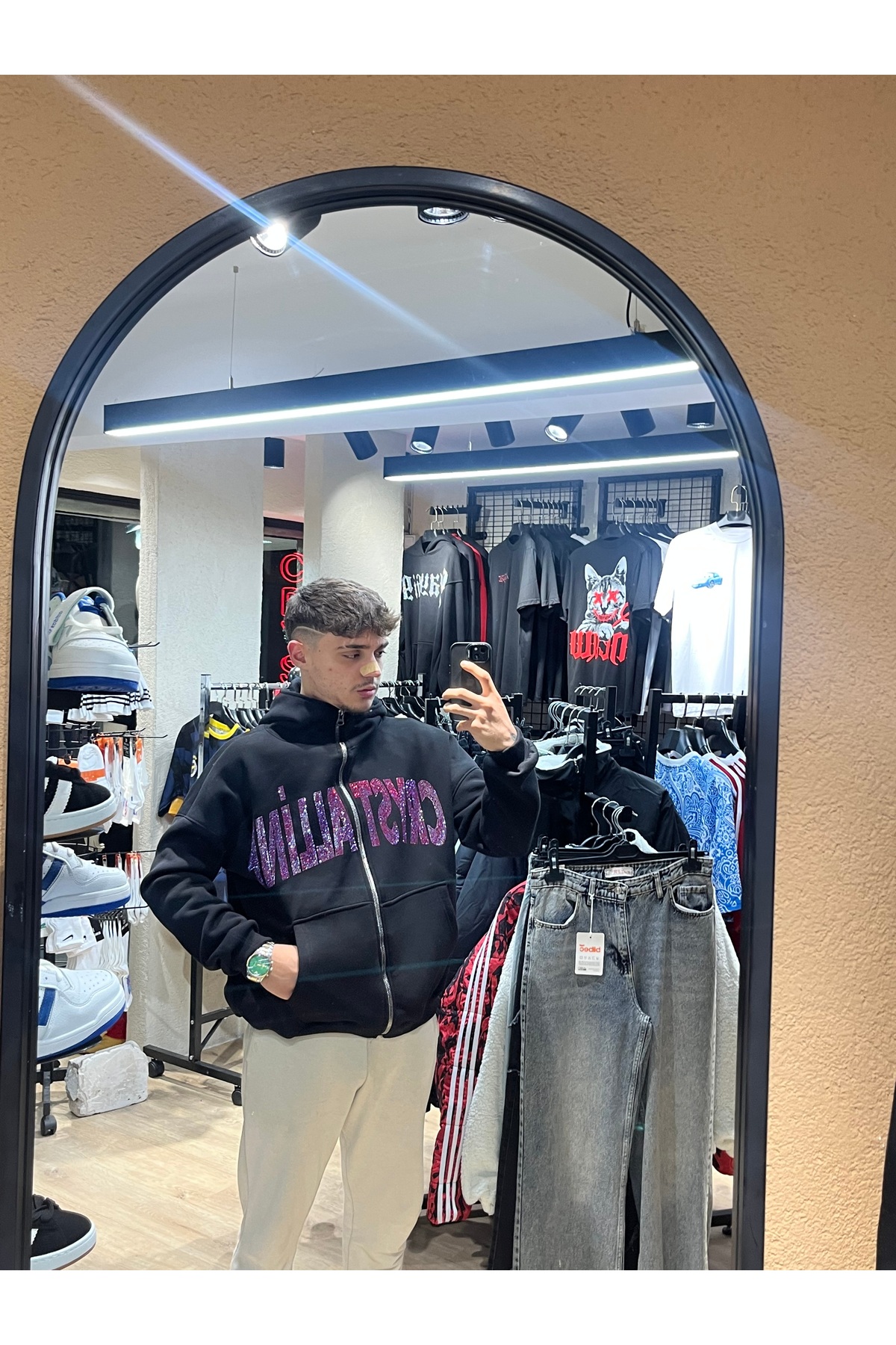 Buka Crys Zip Hoodie — مشکی bukacryszip — تصویر 2 از 3