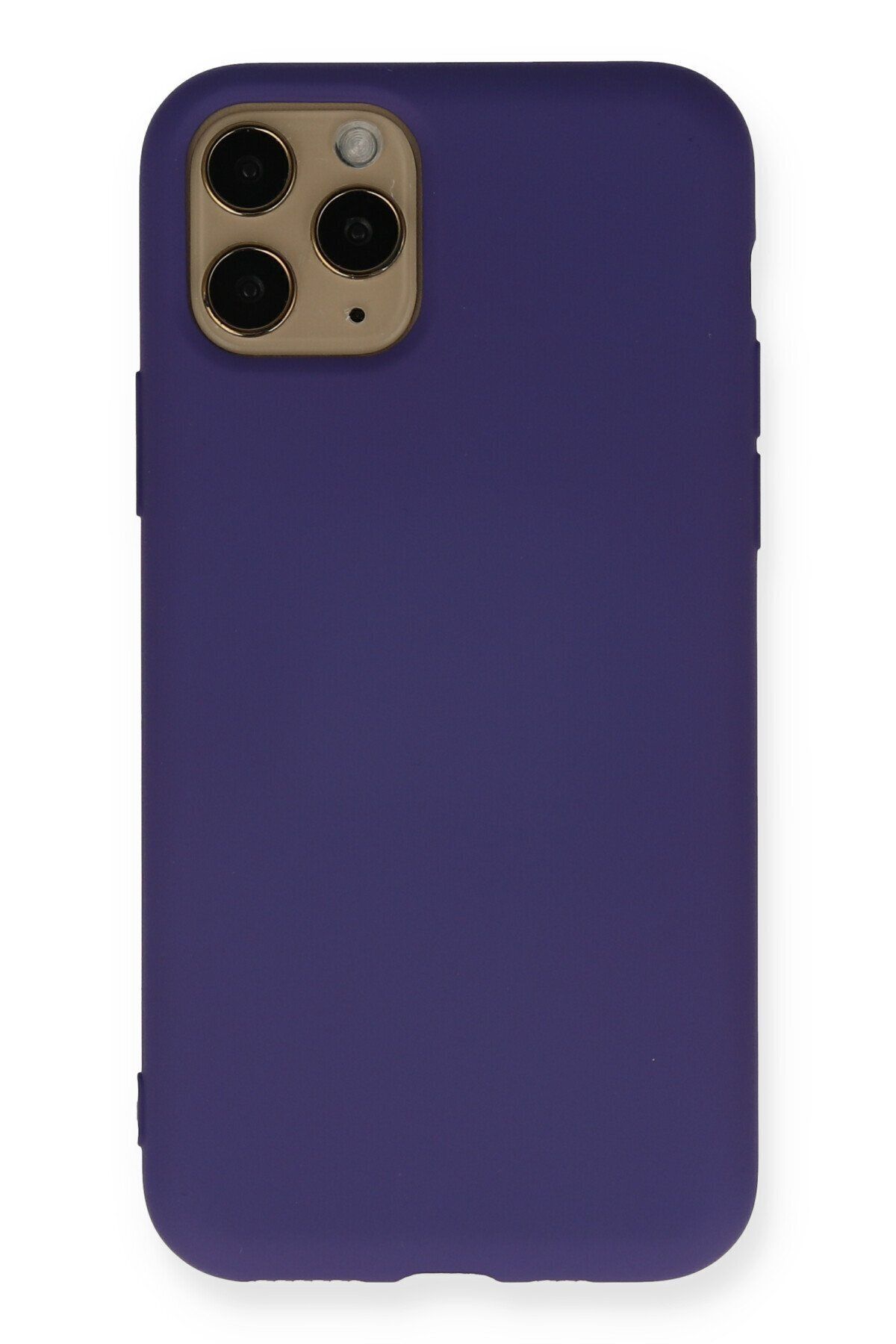 cepmoda iPhone 11 Pro Uyumlu Telefon Kılıfı - Lansman, iÇi Süet/Kadife, Soft - MOR