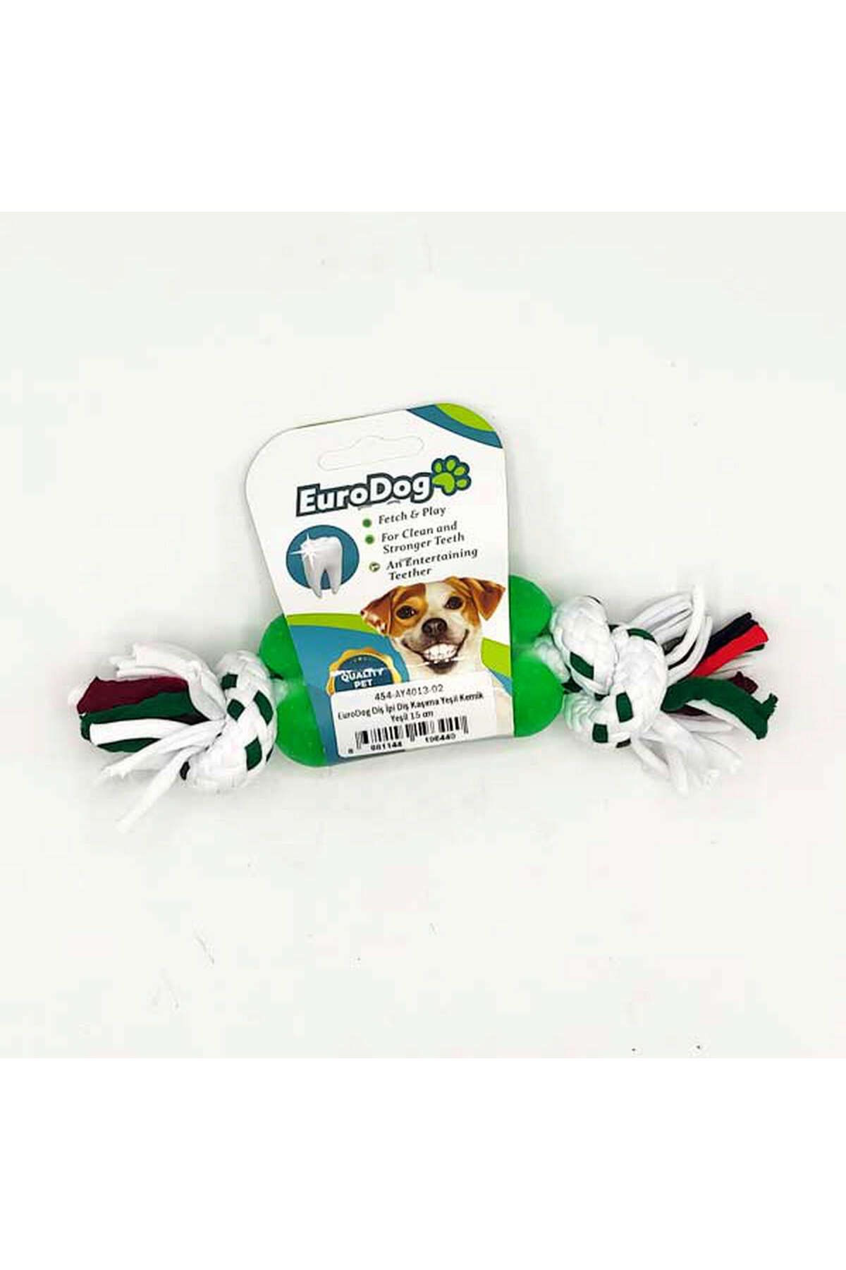 Eurodog Diş İpi Diş Kaşıma Yeşil Kemik Yeşil 15 cm YKTSN