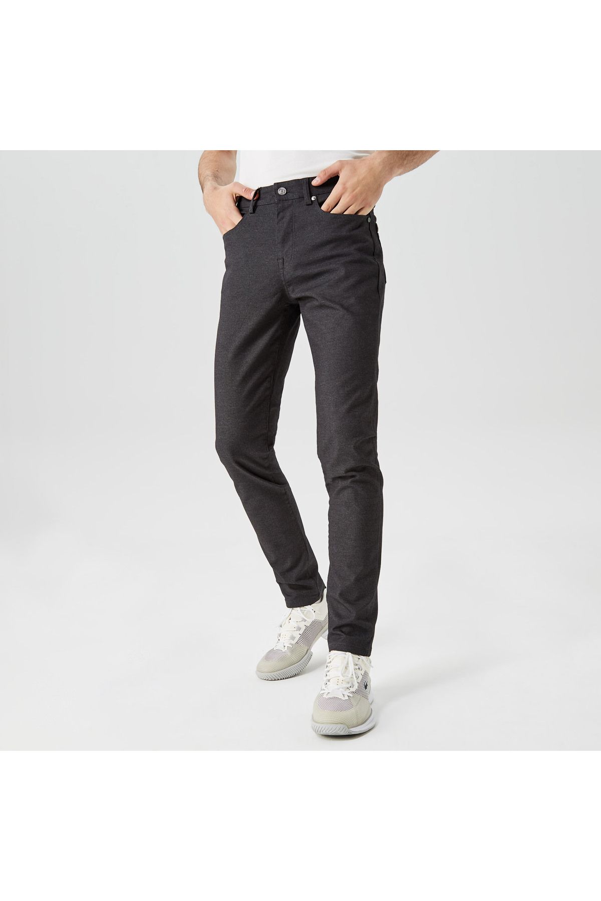 شلوار مشکی مردانه باریک اورجینال Lacoste