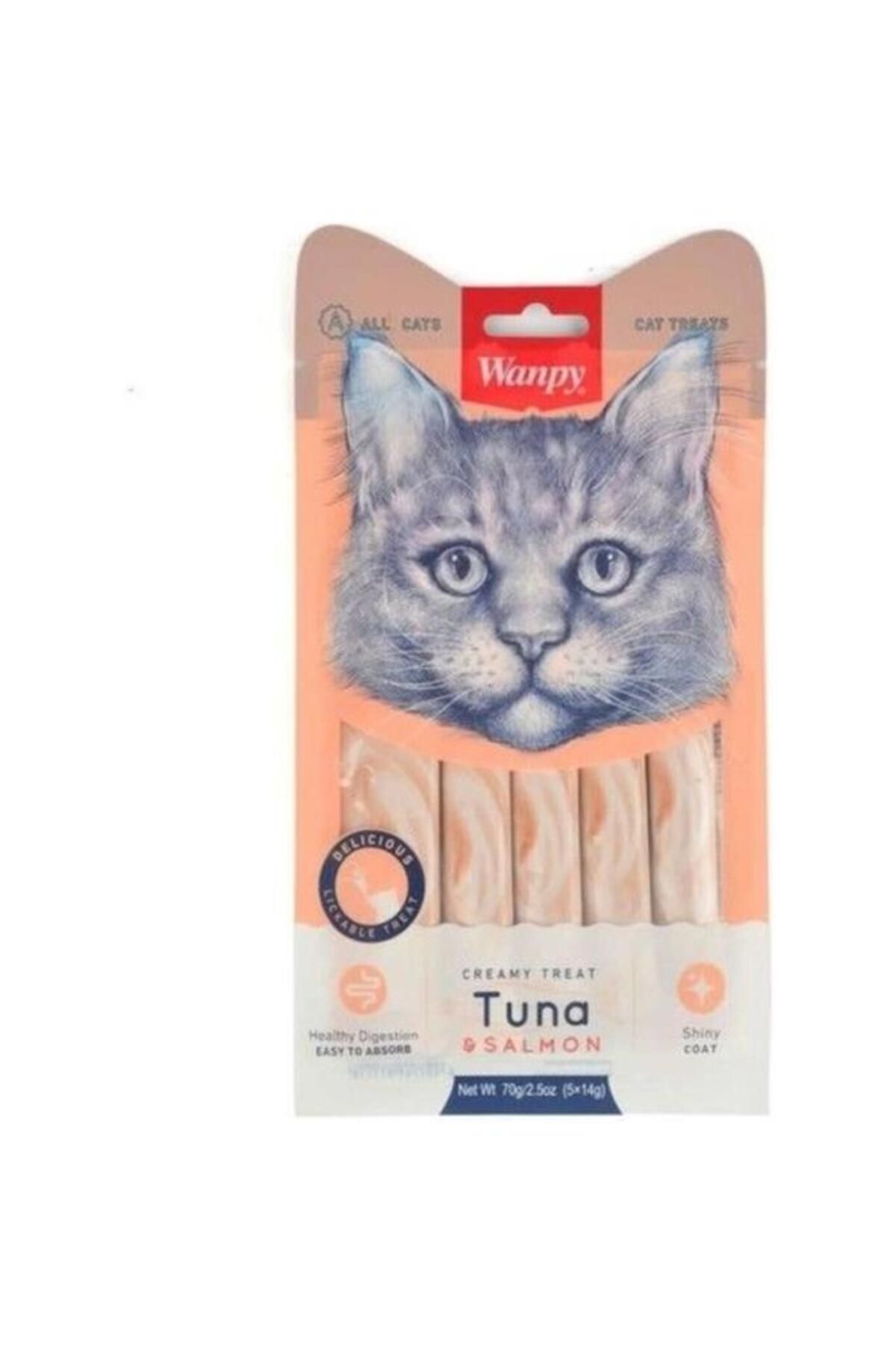 Orqinel Wanpy Ton Balıklı ve Somonlu Krema Kedi Ödülü 5x14 gr