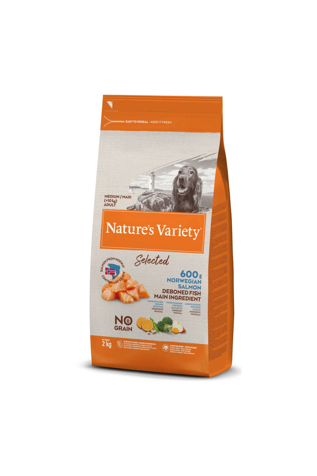 NATURES VARİETY DOG NO SELECTED MED/MAX ADULT NORW SALMON 2KG DRSTR