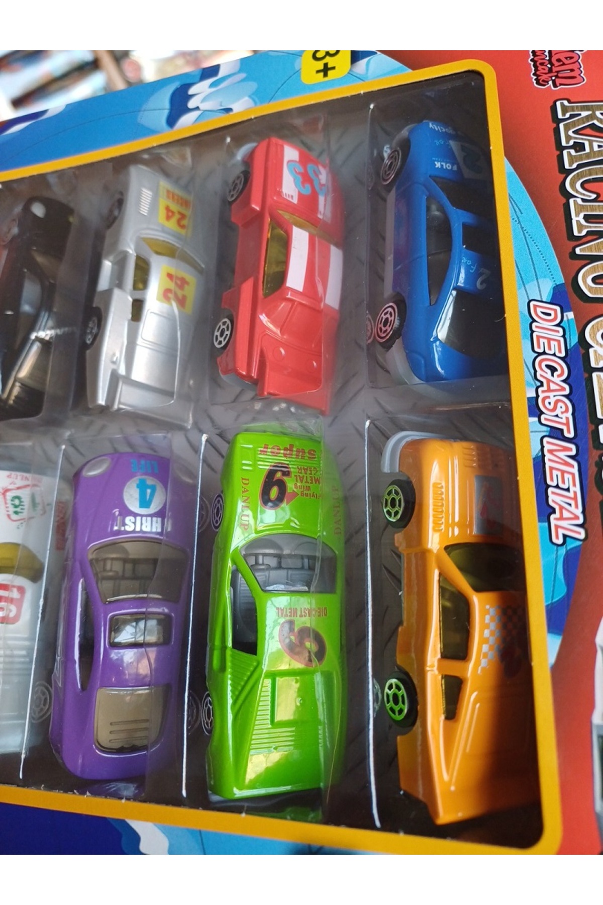 OYUNCAKSAHİLİ Yarış Arabaları 7cm Demir Araba Kırılmaz Oyuncak Metal 10 Adet Otomobil Model Araçlar 1:64 fotoğrafı 7 (önizleme)