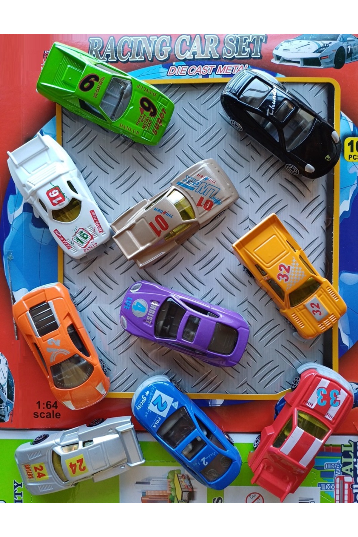 OYUNCAKSAHİLİ Yarış Arabaları 7cm Demir Araba Kırılmaz Oyuncak Metal 10 Adet Otomobil Model Araçlar 1:64 fotoğrafı 5 (önizleme)