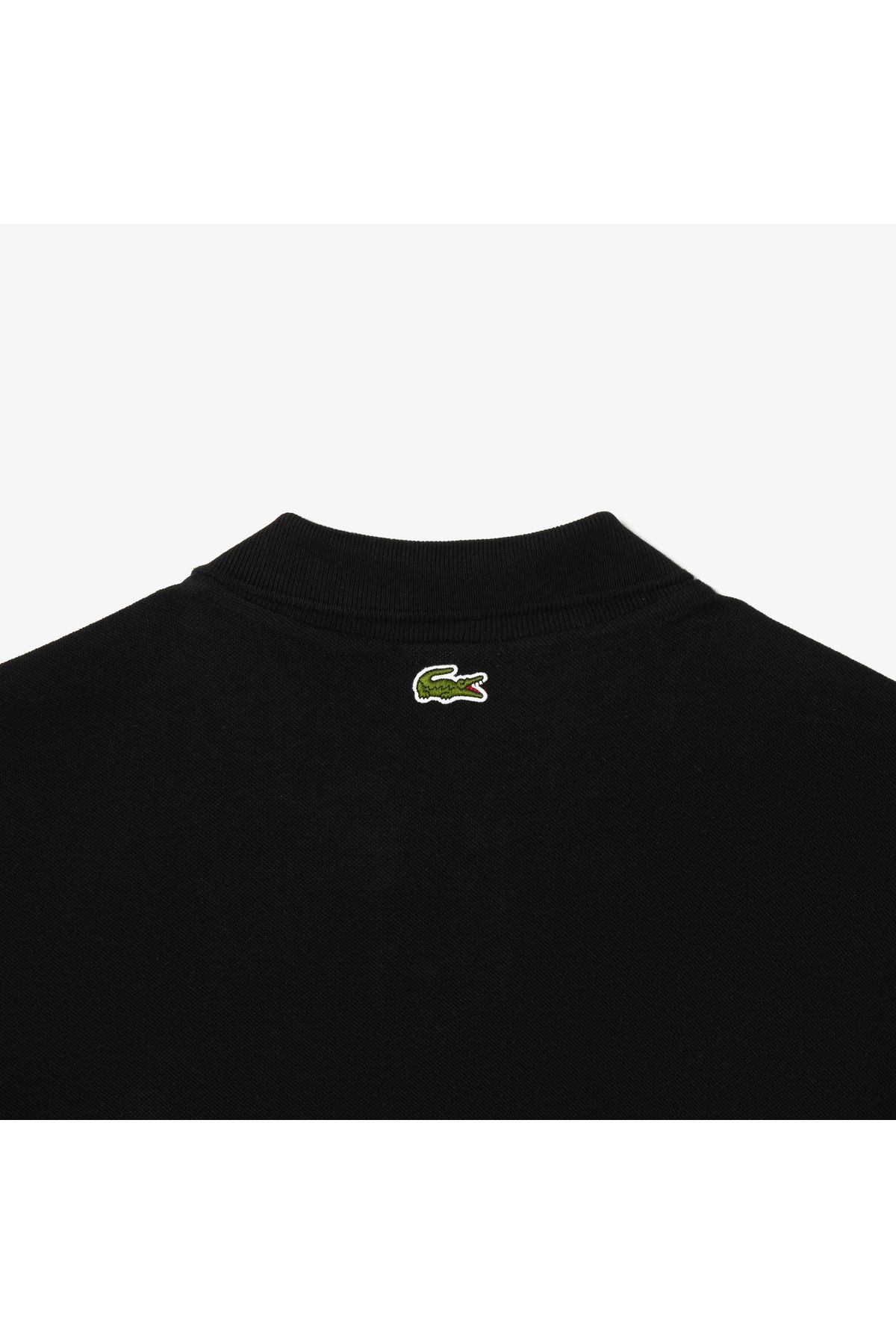 تی شرت یقه پولو مردانه و زنانه L.12.12 یونیسکس LOOSE FIT سیاه چوگان Lacoste