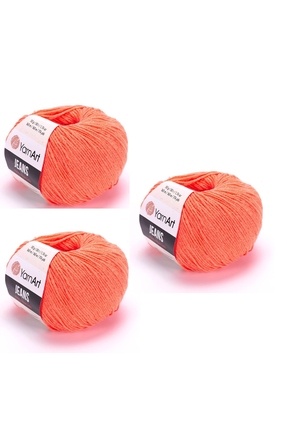 Yarnart Yarn Art Jeans 61 Fosforlu Turuncu Amigurumi Örgü İpi Hırka Örgü İpi ...