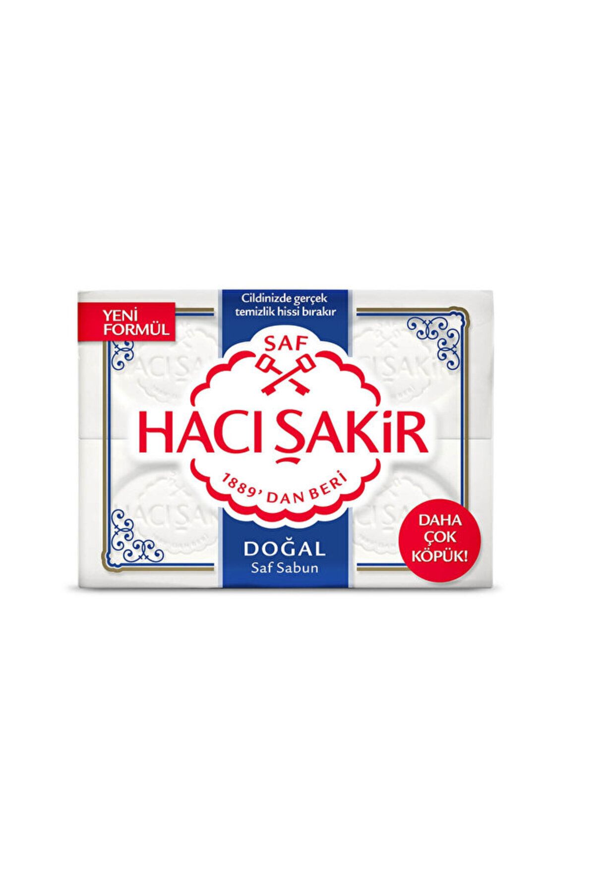 Hacı Şakir Katı Sabun - Doğal 4'lü -