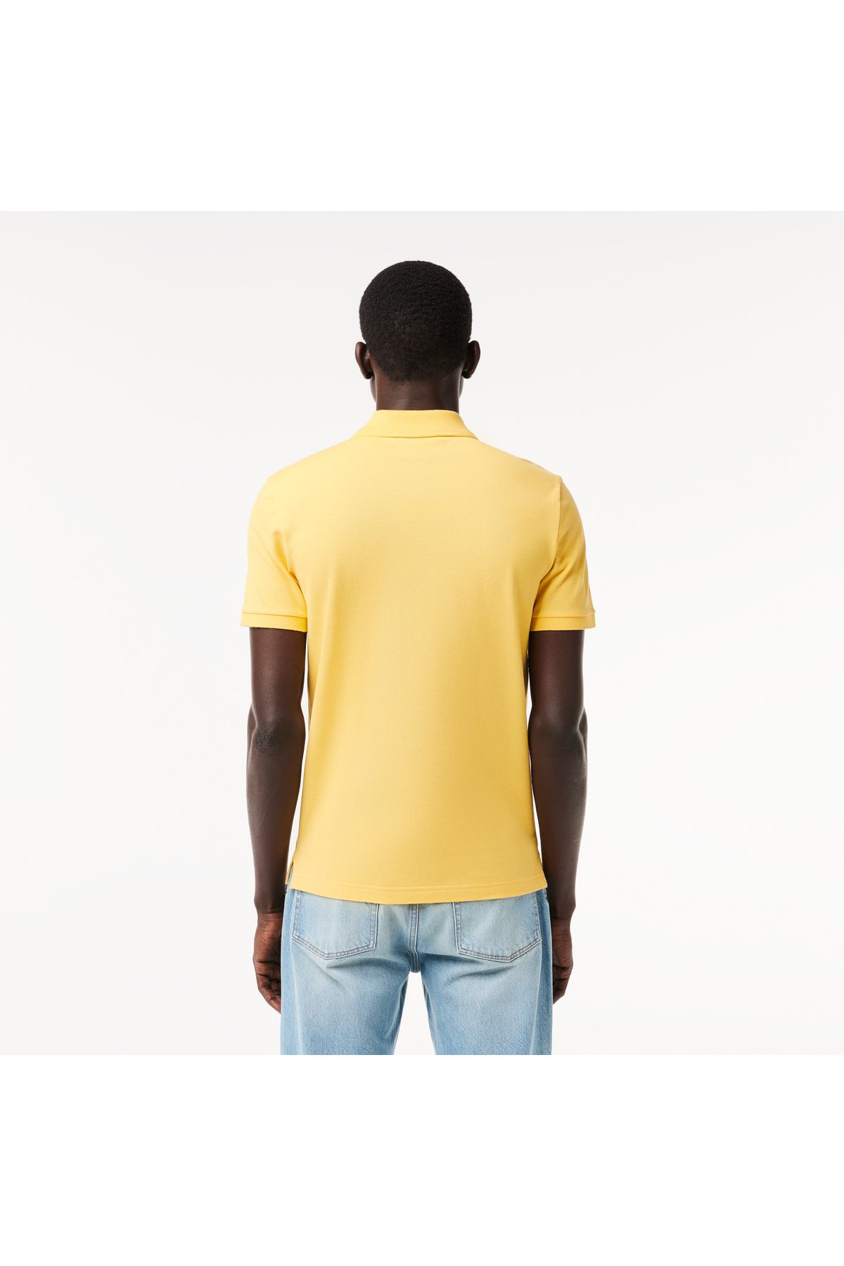 تی شرت یقه پولو مردانه L.12.12 SLIM FIT YELLOW POLO Lacoste