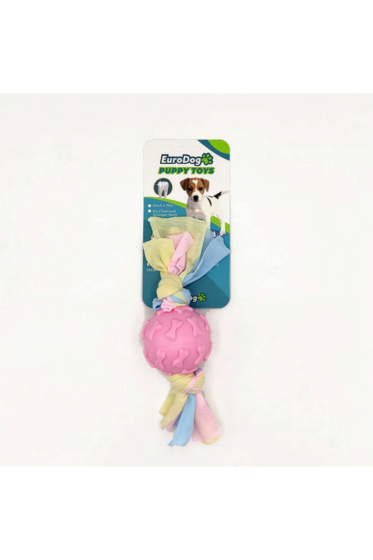 Eurodog Puppy Toys Pembe Kemik Des.Top Diş Kaş.Oy. YKTSN