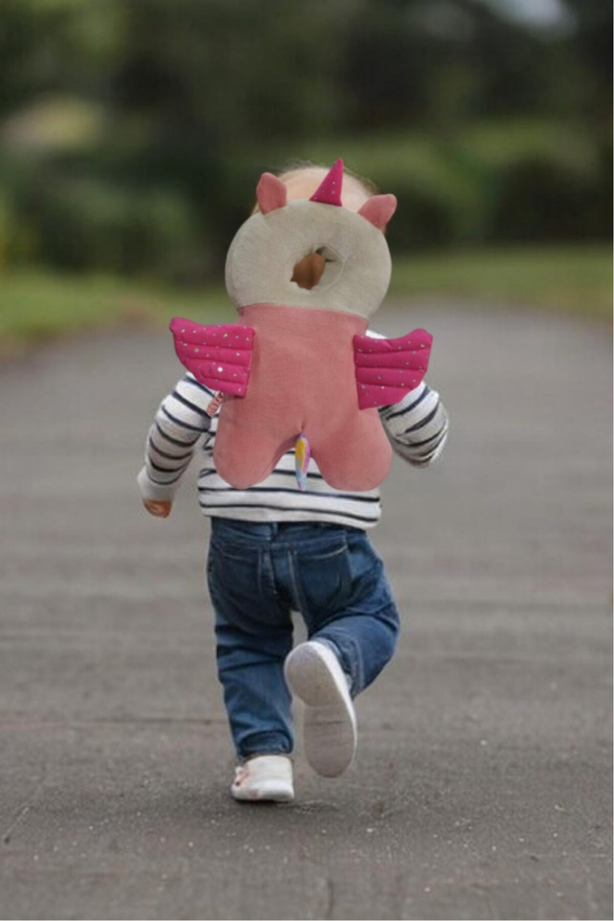 Genel Markalar Unicorn Ayarlanabilir Sevimli Figürlü Bebek Kafa Boyun Koruyucu Koruma Yastığı fotoğrafı 5 (önizleme)