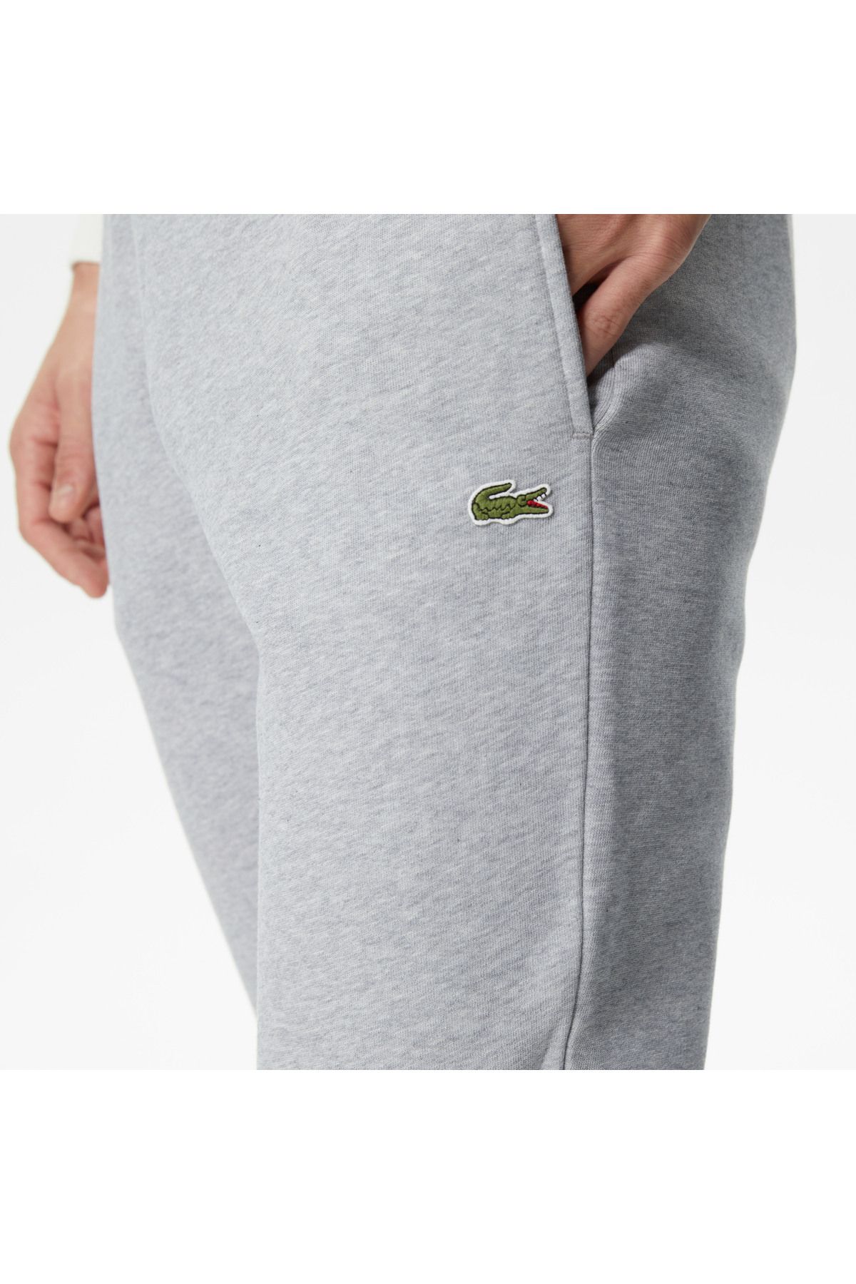 شلوار گرمکن خاکستری مردانه لباس باریک شش Lacoste