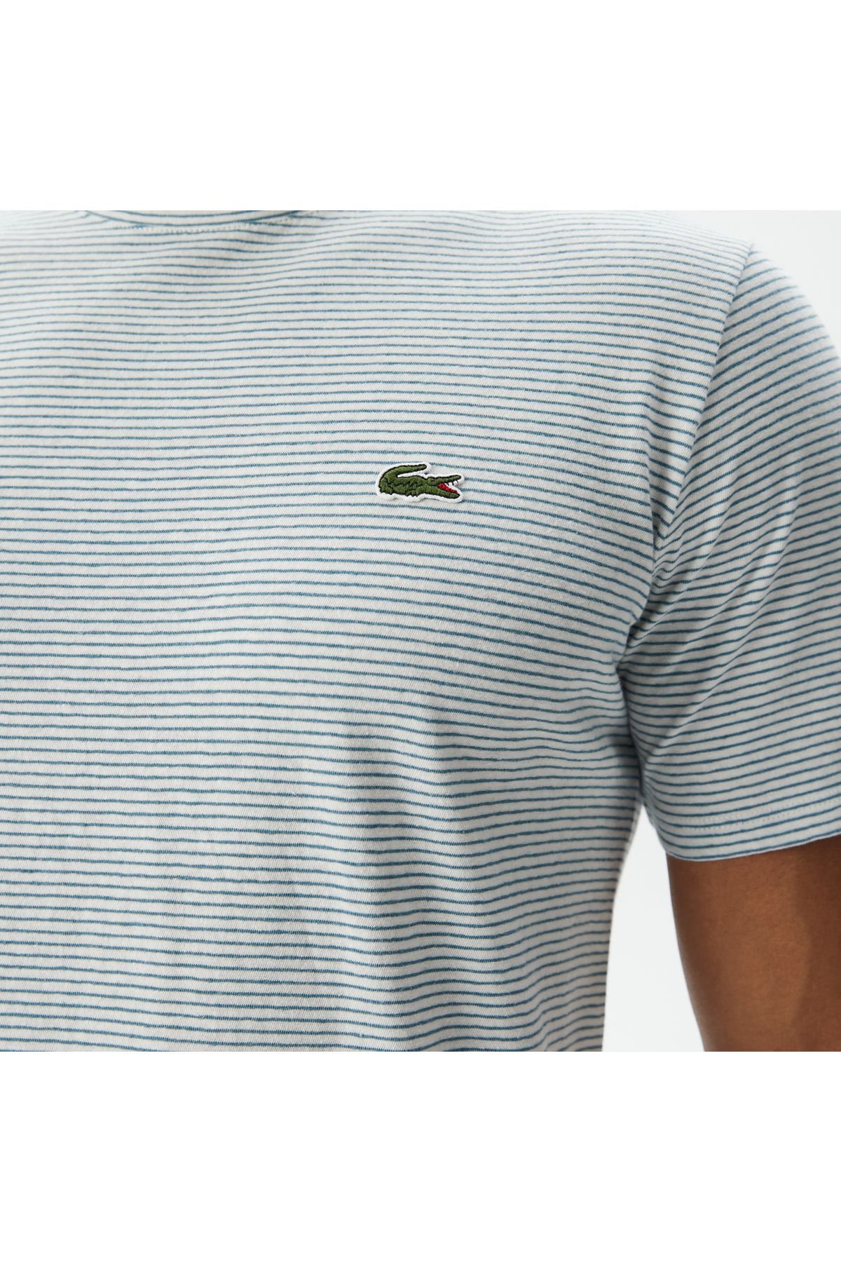 تی شرت سبز مردانه گردنبند مناسب Lacoste