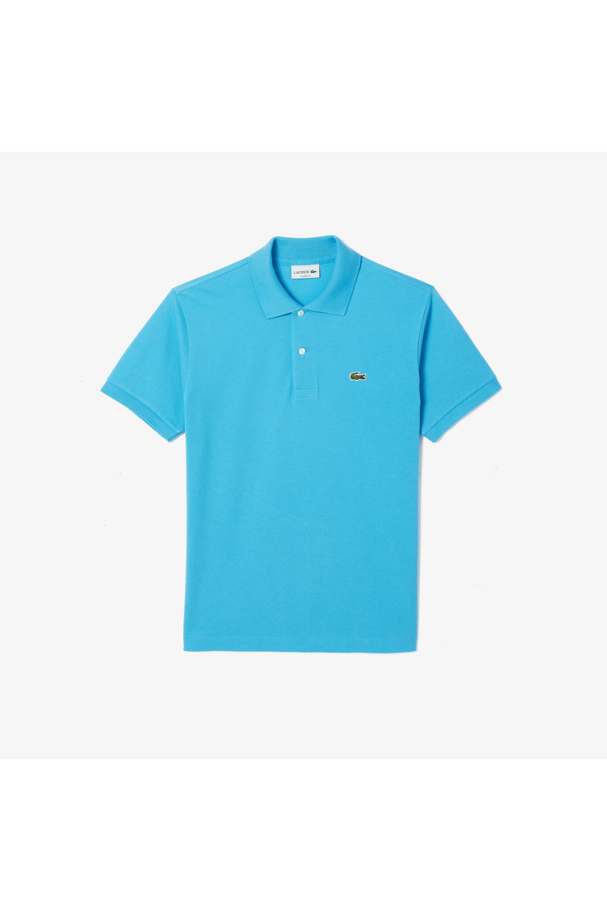 تی شرت یقه پولو آبی مردانه L.12.12 کلاسیک مناسب چوگان اورجینال Lacoste