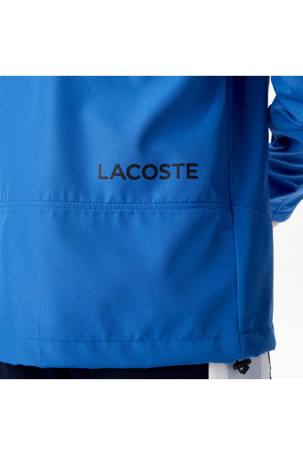 Lacoste  Erkek Kapüşonlu Mavi Yağmurluk - Görsel 7