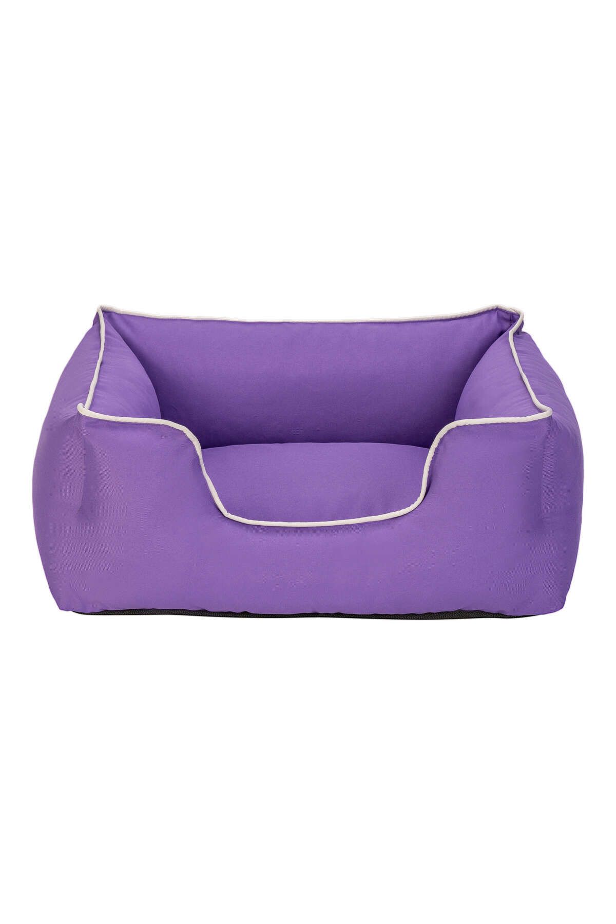Pet Comfort Alpha Kedi ve Köpek Yatağı Mor w Beyaz Biye S 60x50cm DRSTR