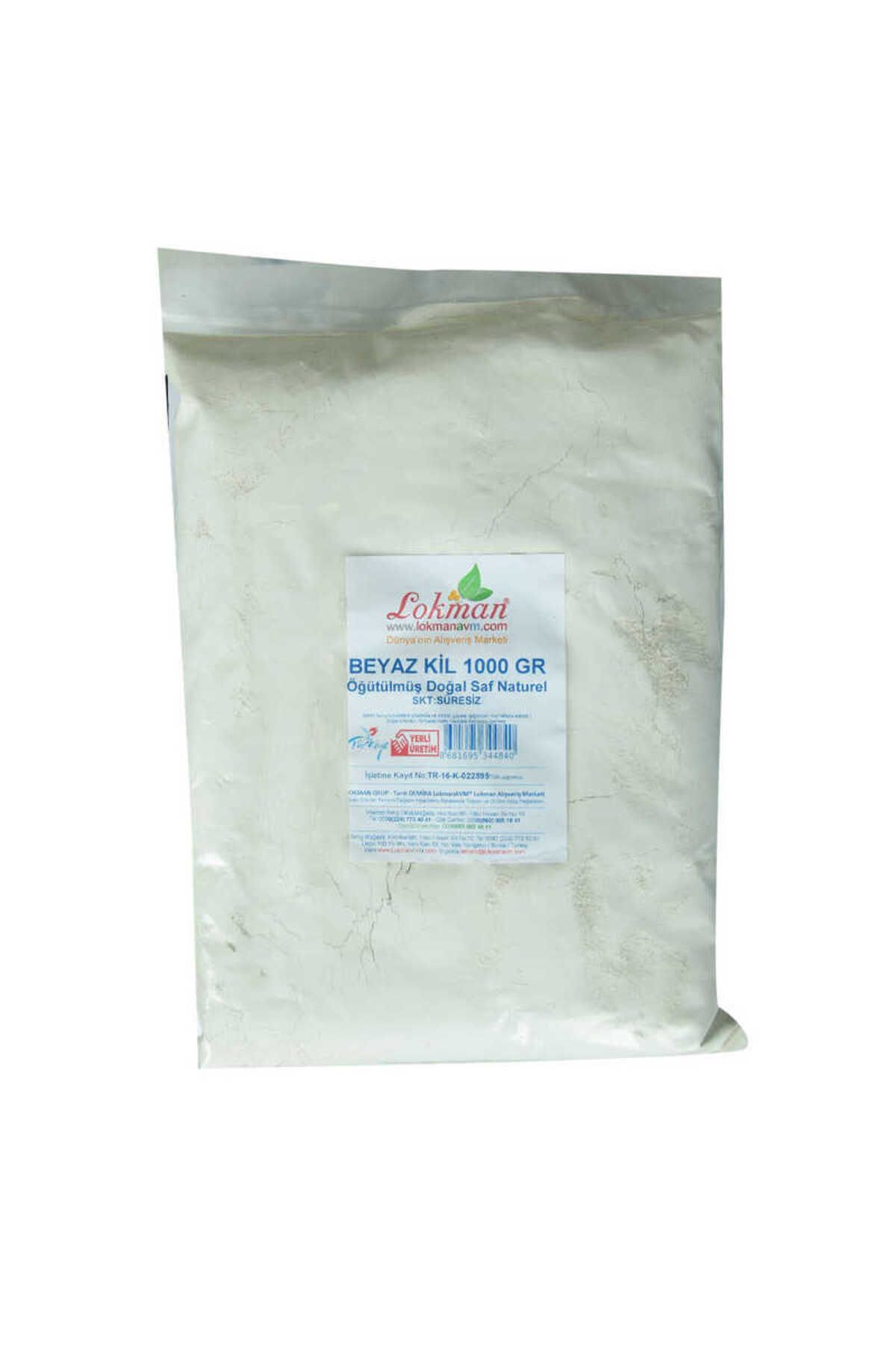 BYR Fırsat Byr Beyaz Kil Öğütülmüş Doğal Saf Naturel 1000 Gr Paket Yeni