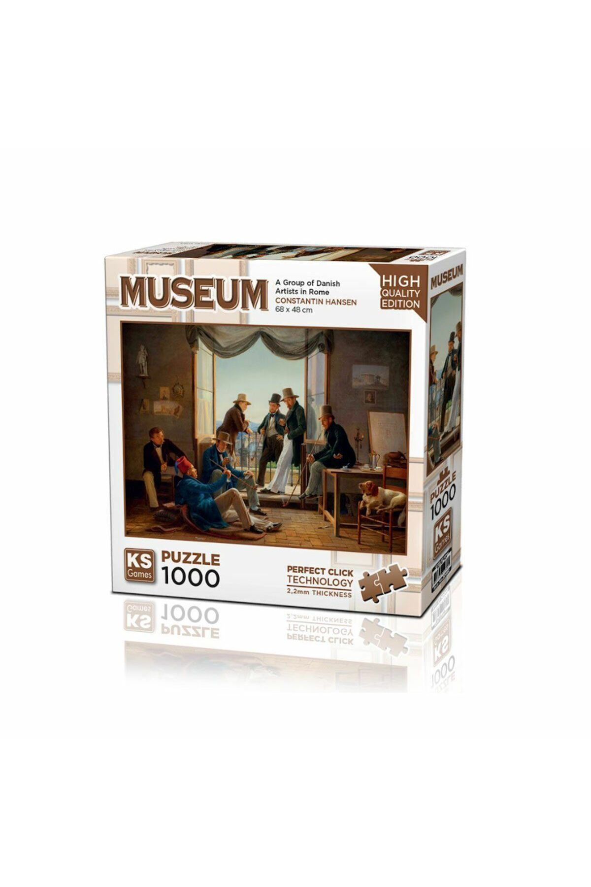 Lucest Lucesturg 20660 A Group Of Danish Artist In Rome 1000 Parça Puzzle -Kspuzzle New