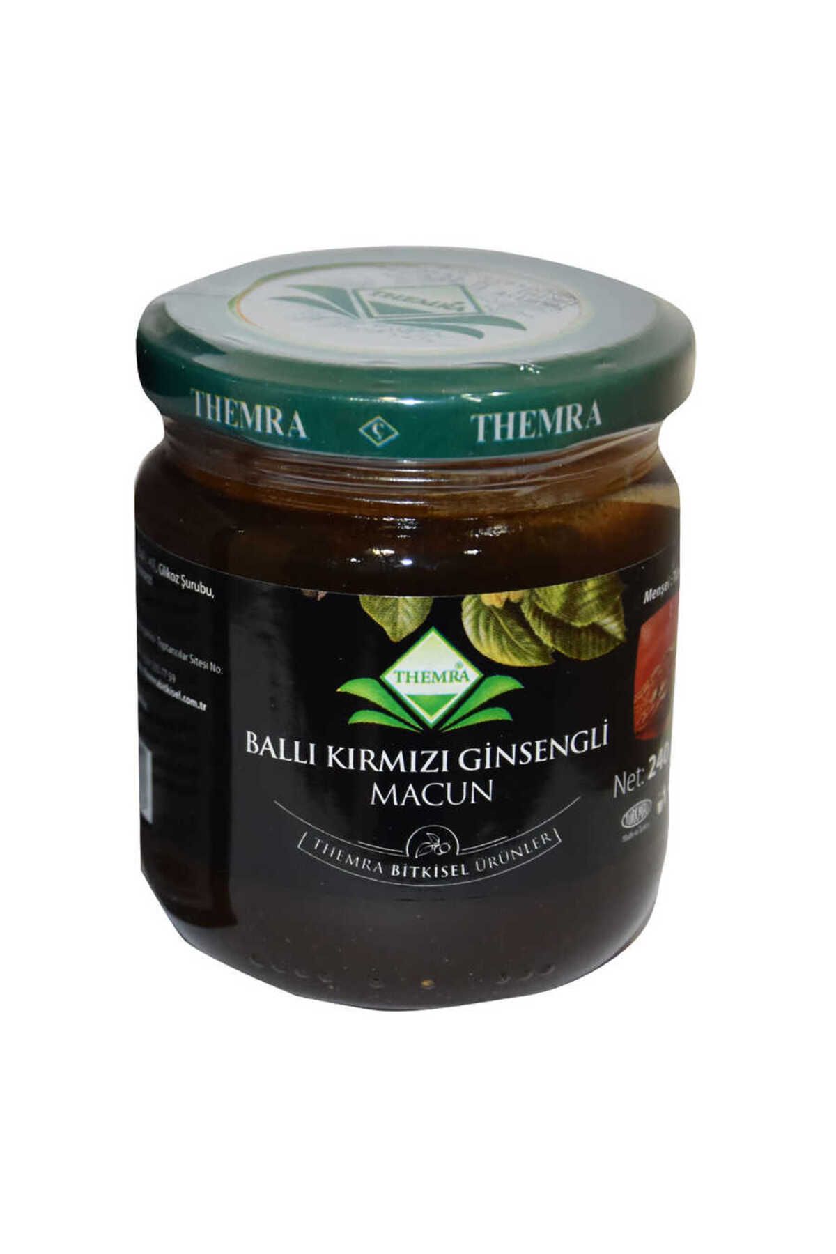 Angoravi Ballı Kırmızı Ginsengli Macunu Bitkisel Karışım 240 Gr