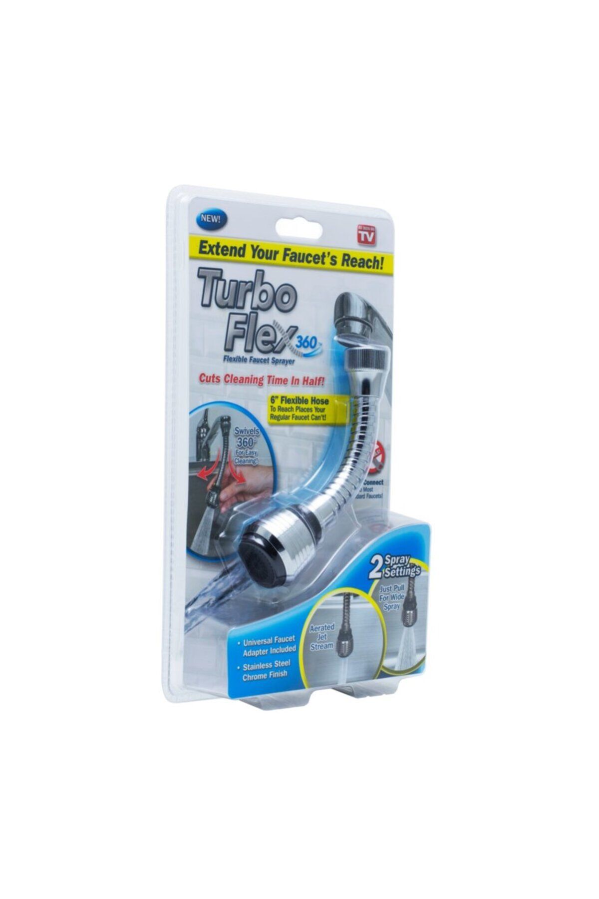 estevia Turbo F 2 Aşamalı Plastik Esnek Musluk Başlığı (8585) Yeni!!!
