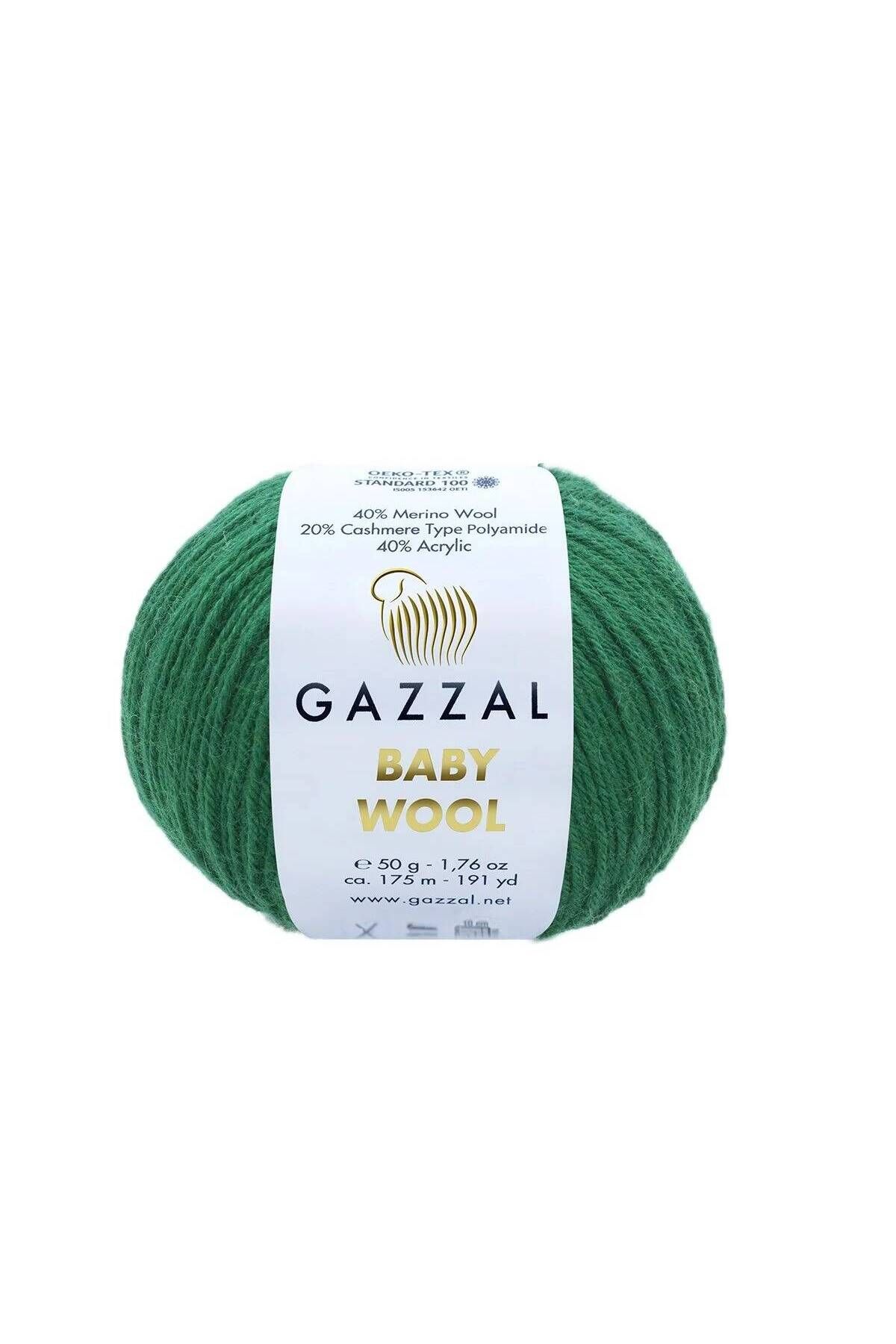 Gazzal Baby Wool El Örgü İpi | Koyu Yeşil 814