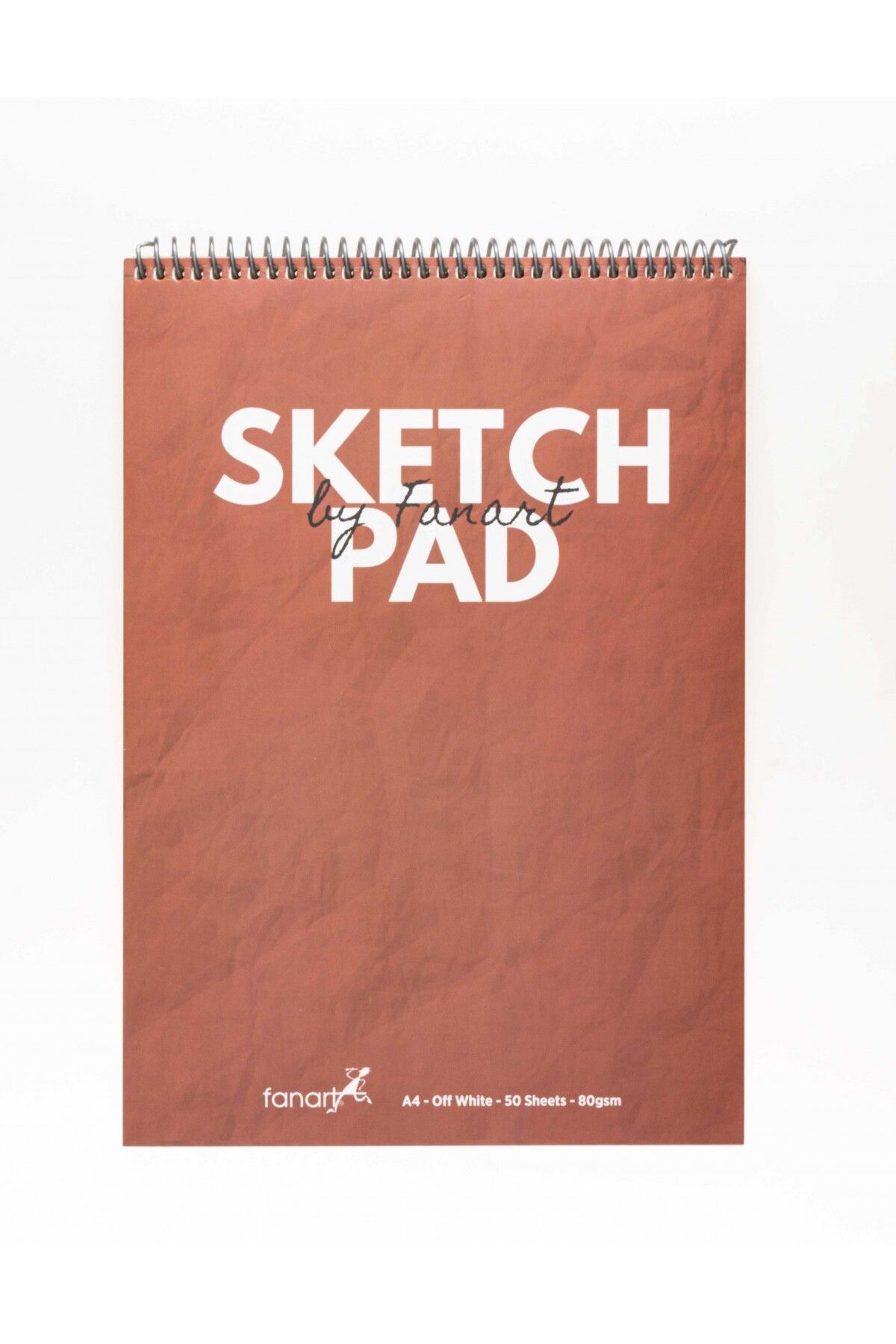 Academy Üstten Spiralli A4 Sketch Pad 80gr 50yp - Istanbul Kırmızısı