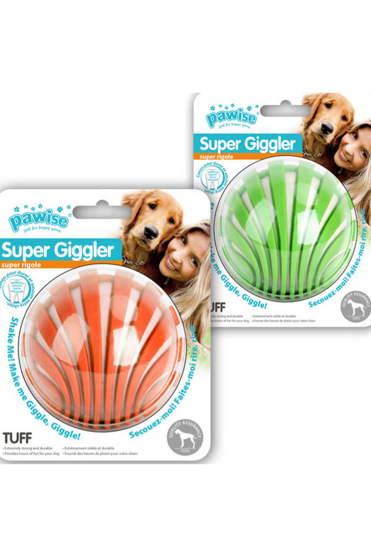 Pawise Süper Giggle Sesli Top Köpek Oyuncağı 8 cm YKTSN