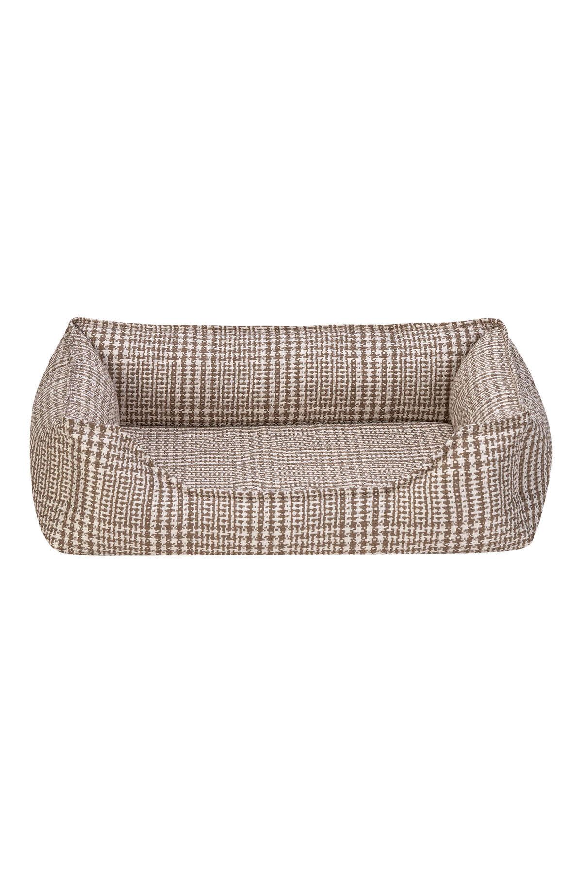 Pet Comfort Delta Varius Bej Kareli Kedi ve Köpek Yatağı XS 45x55cm DRSTR