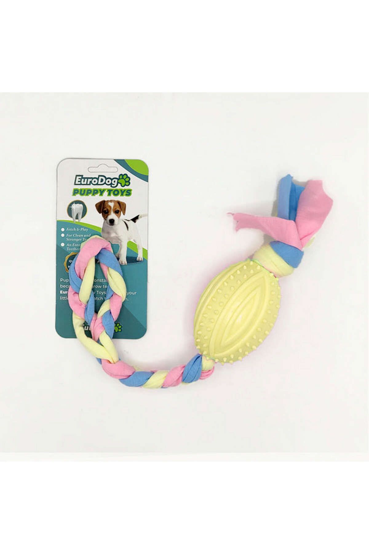 Eurodog Puppy Toys Sarı Rugby Topu Diş Kaşıma Oy. 639140