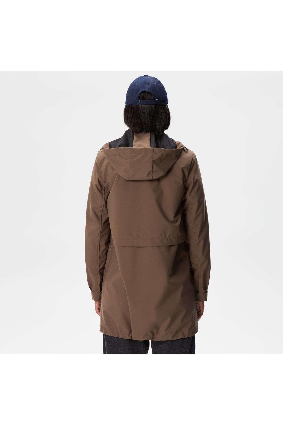 Lacoste-Women's Hooded Brown Coat 2