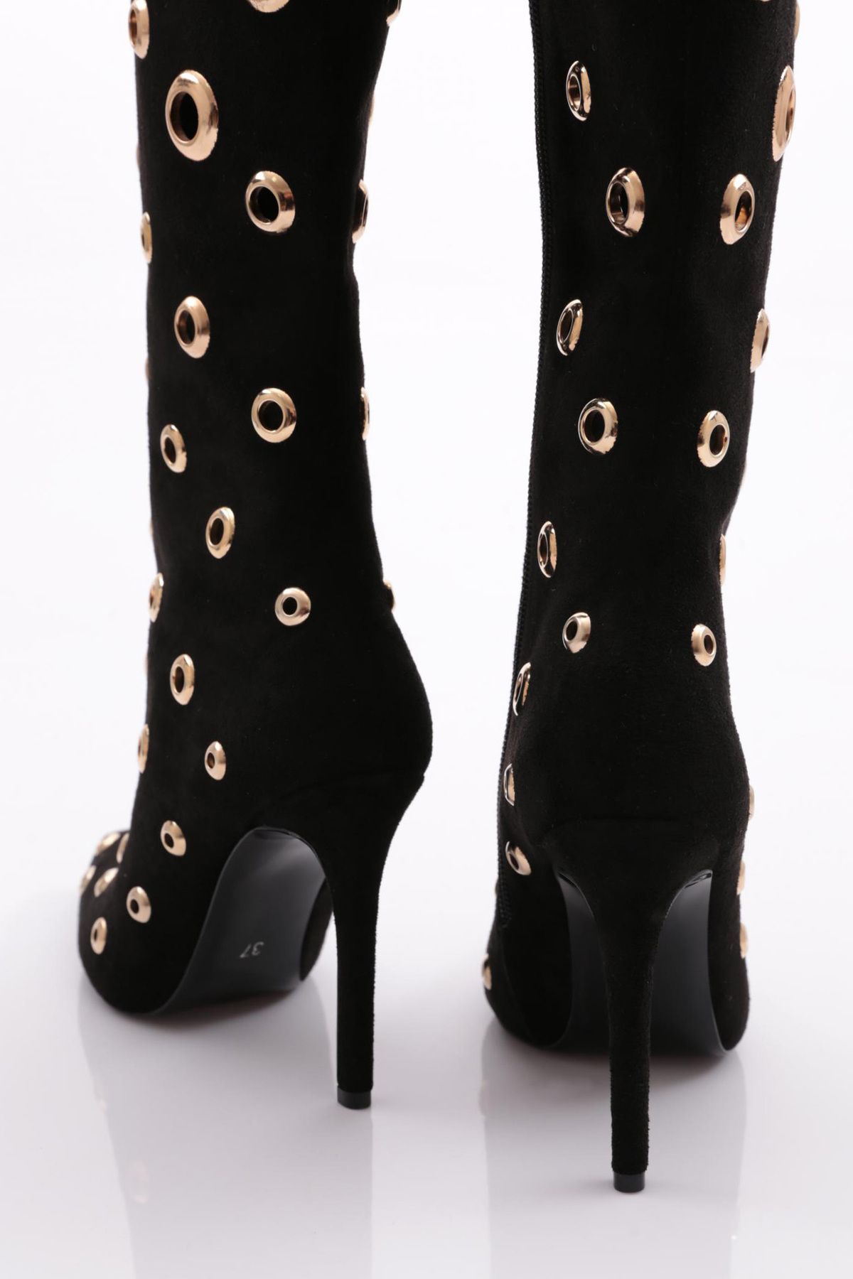 DGN-1124 Model Women's Circle Patterned Boots 3
