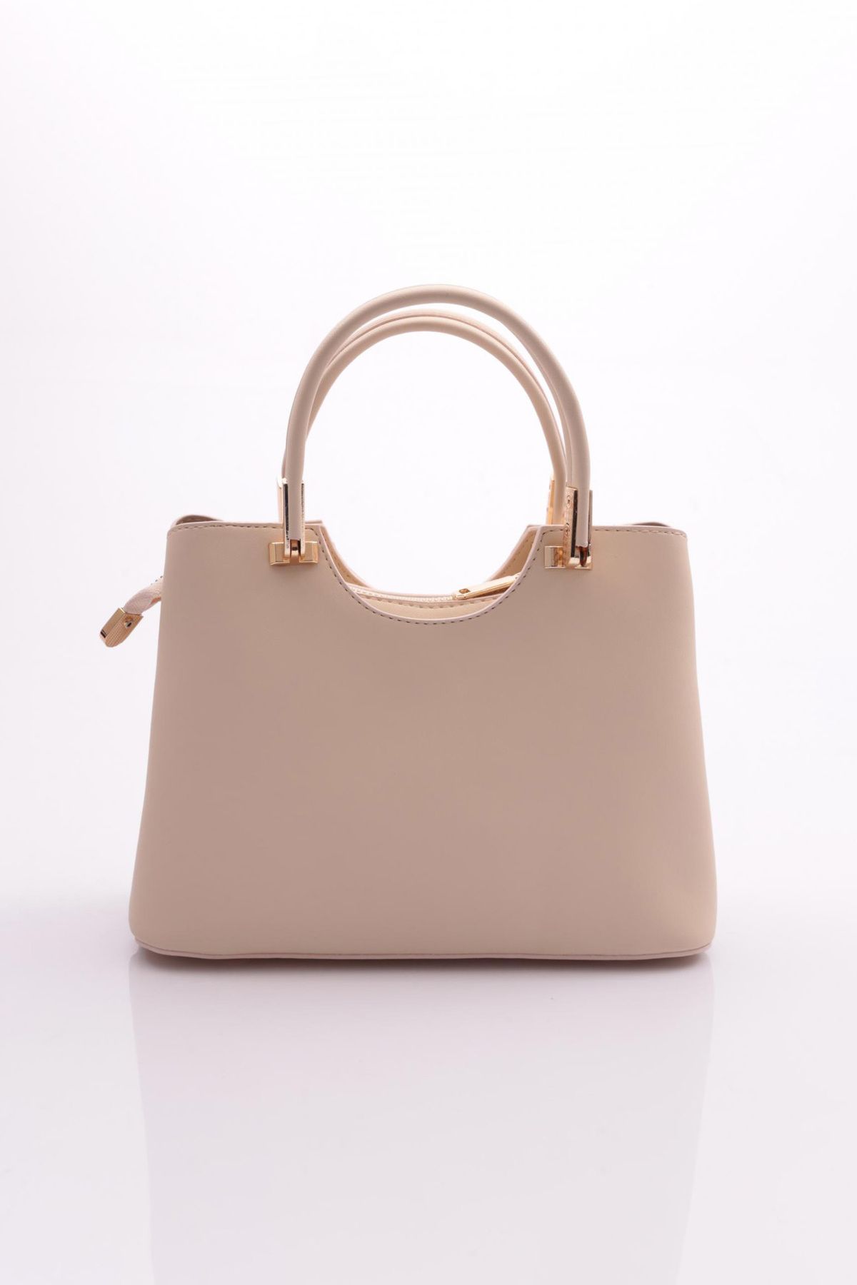 DGN-Beige Women's Bag - Cat Emblem Decorated 3