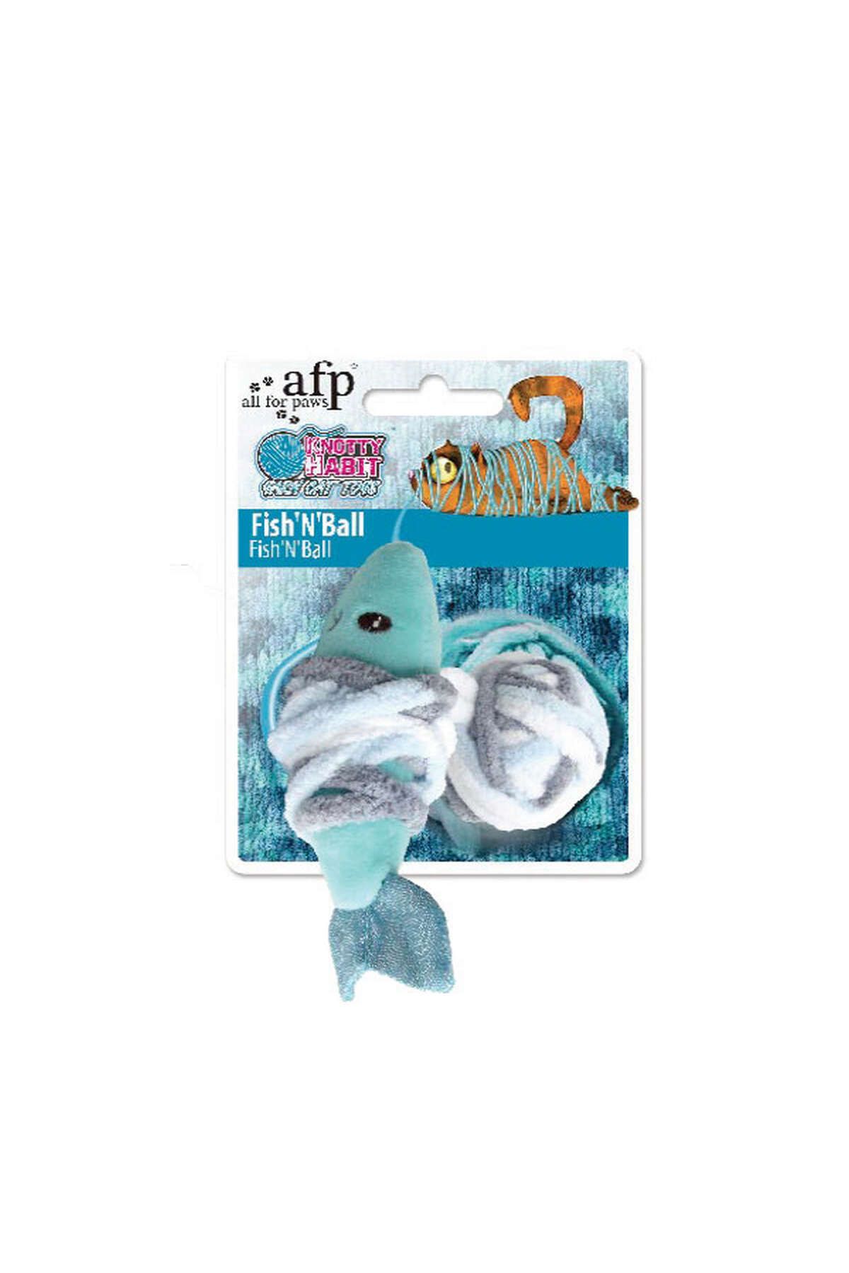 Afp Knotty Habit - Renkli Peluş Balık İpli Oyuncak YKTSN