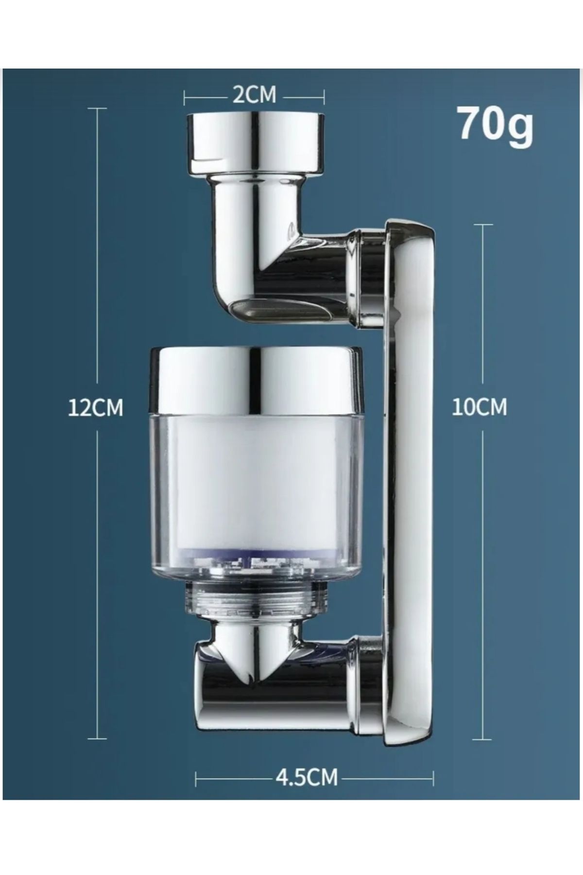 Lonahome-3 Function Robot Arm Spiral Purified Movable Saving Tap Head 5