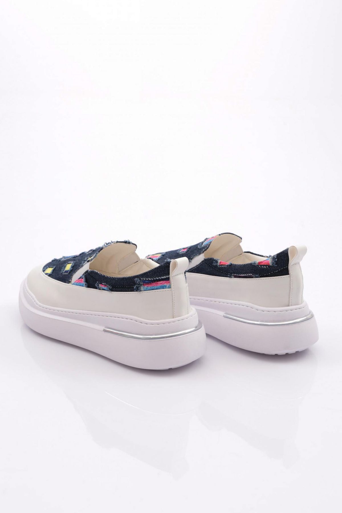 DGN-Pantofi de damă cu elastic, blugi albaștri 16835105 3