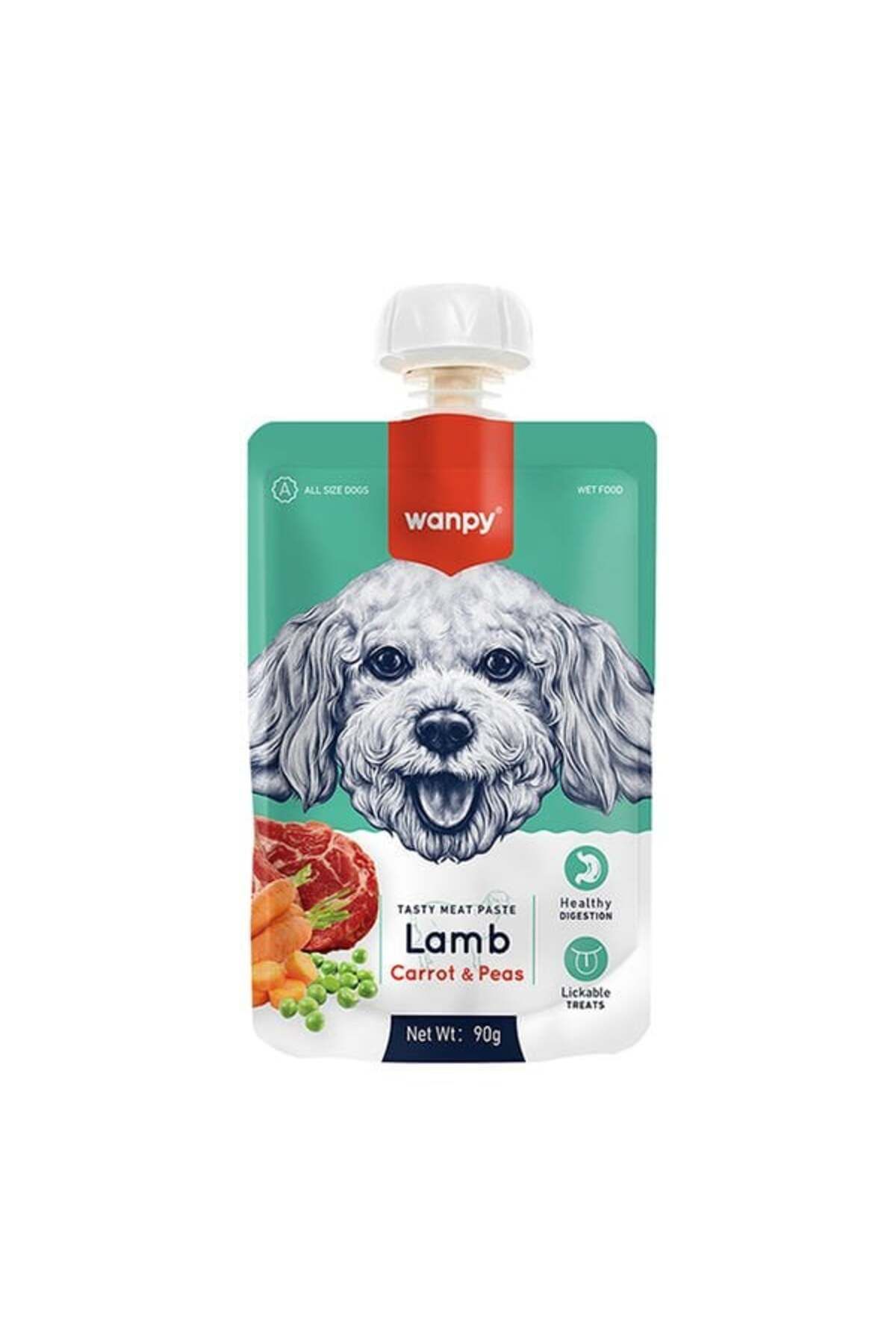 O Dog Wanpy Taze Kuzu Etli ve Havuçlu Et Ezmesi Doğal Köpek Ödülü 90 Gr - Petshopundan
