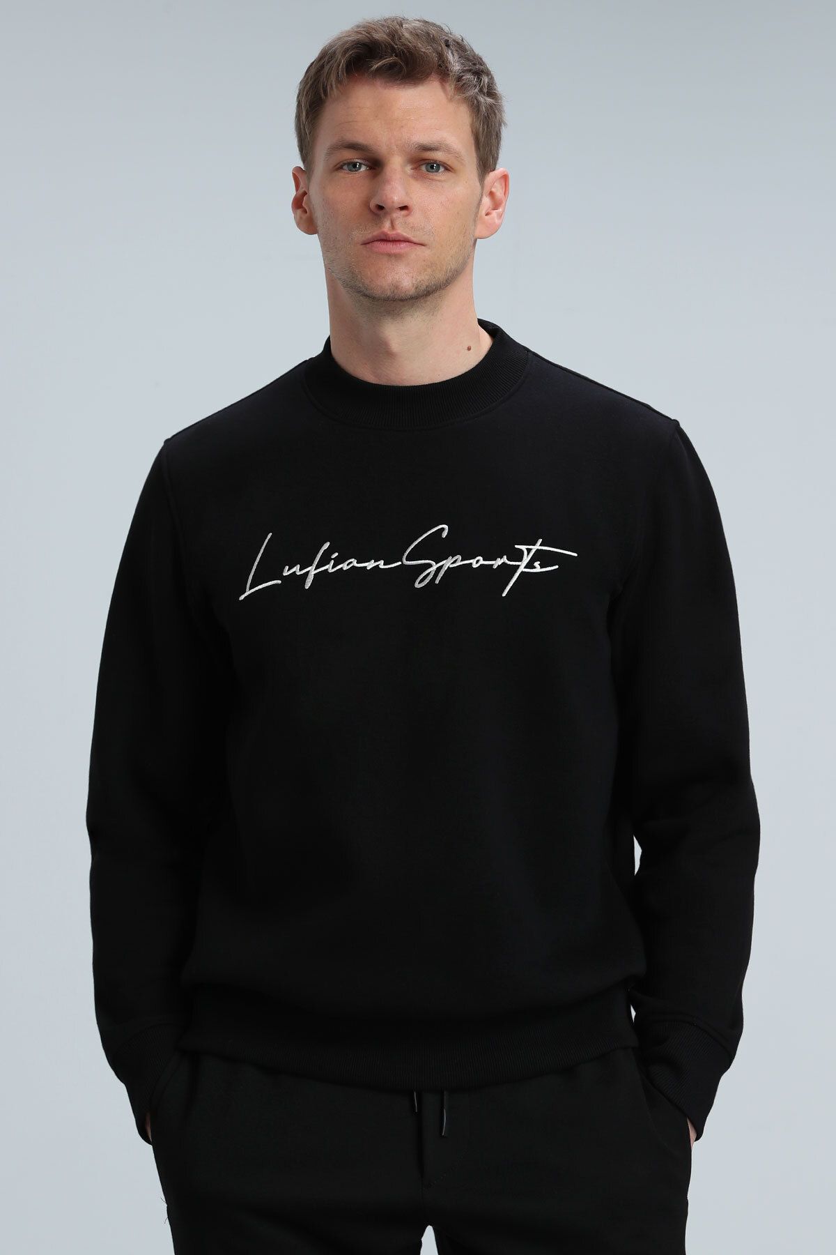 Lufian Lowe Erkek Sweatshirt Siyah