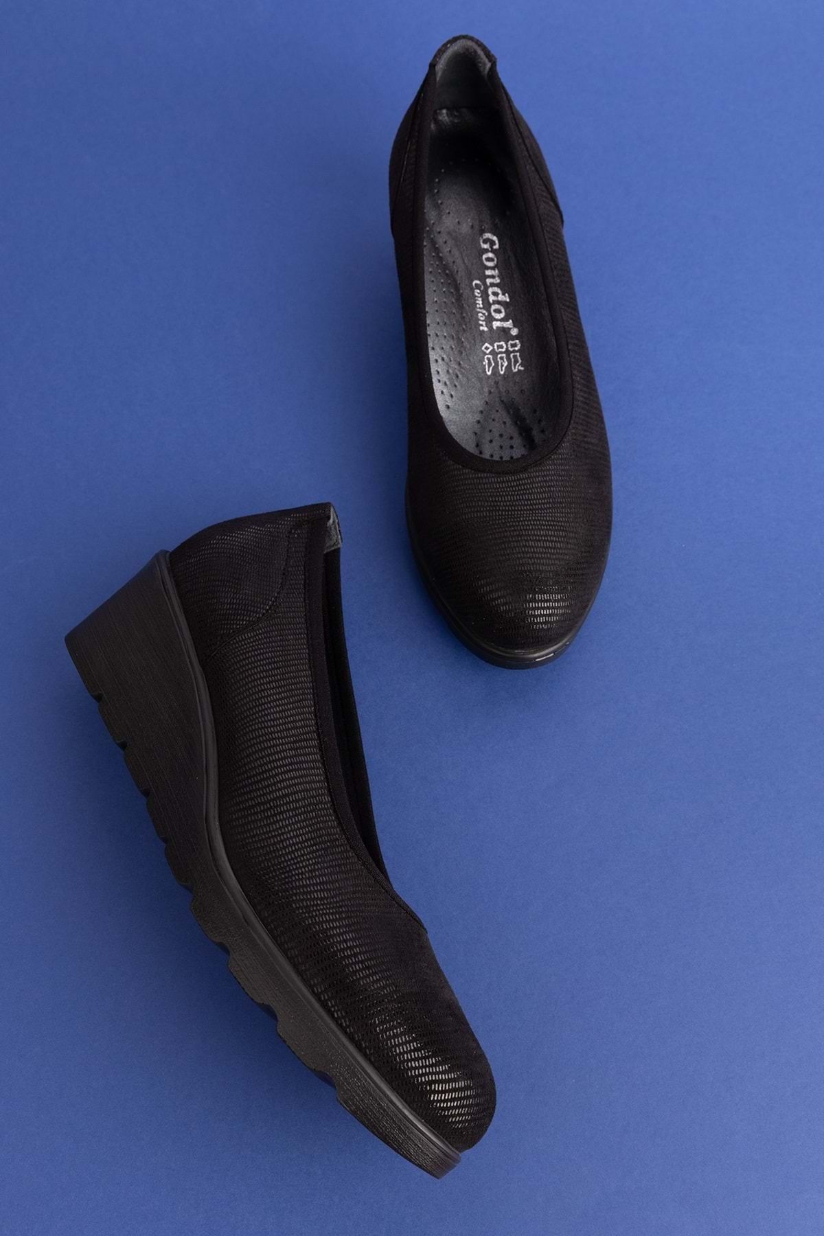 Gondol-Wedge Heels Γνήσιο Δερμάτινο Καθημερινά Μητρικά Παπούτσια - ell.6806 2