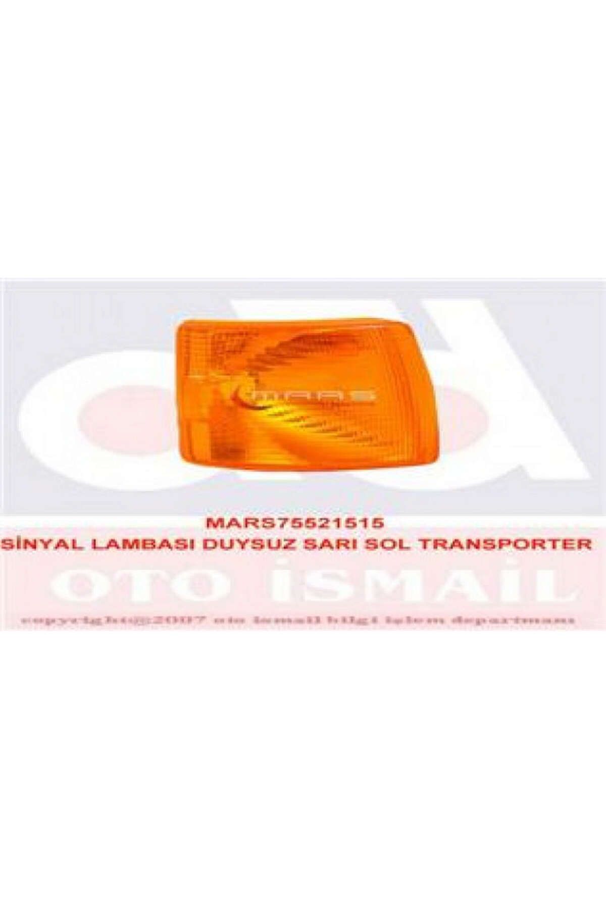 Mars SİNYAL LAMBASI SOL SARI DUYSUZ [ VOLKSWAGEN TRANSPORTER 1990-1996 ] DRSTR