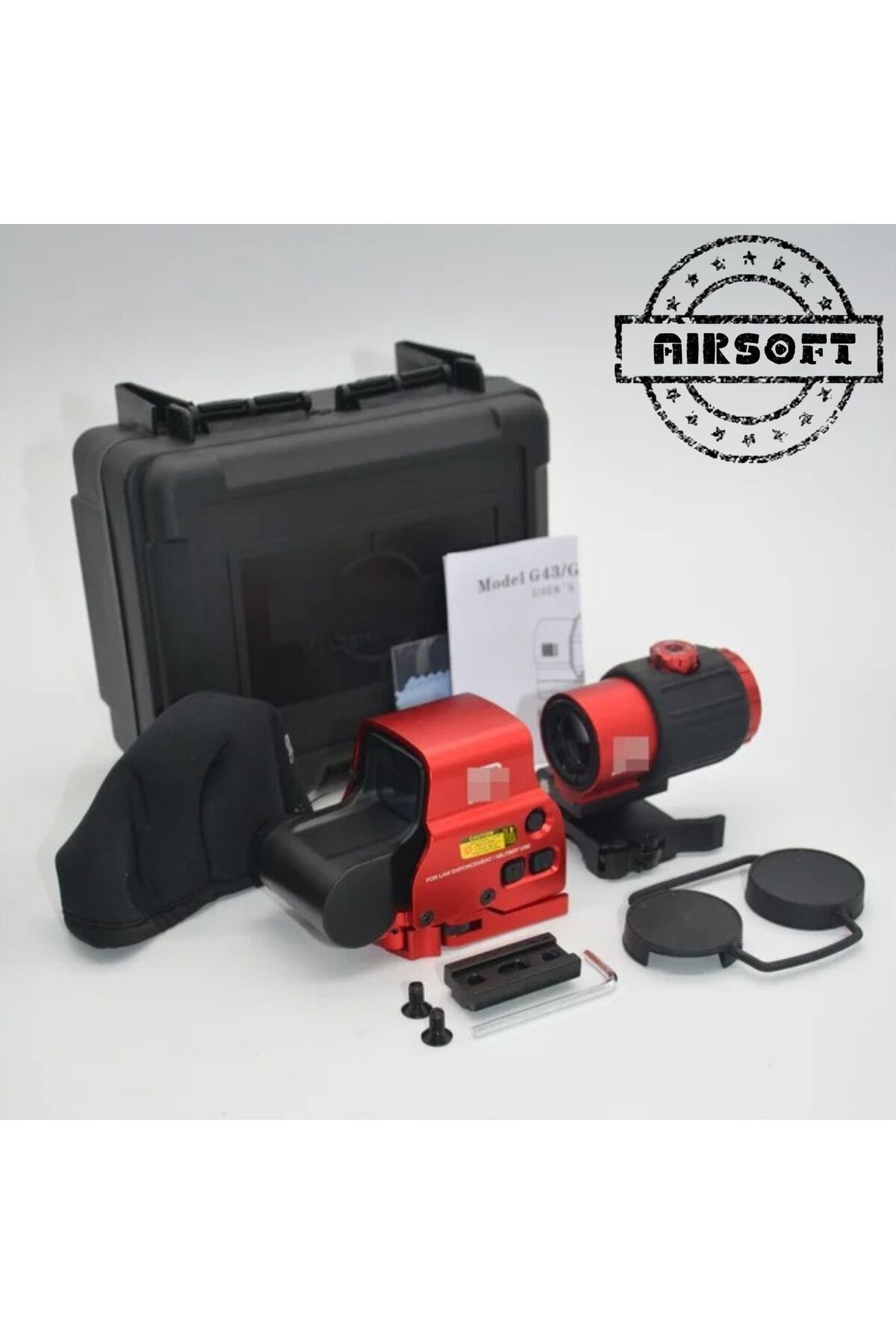 558 G43 Holographic Red Green Dot Sight With 3X Magnifier Combo - Flip QD Mount