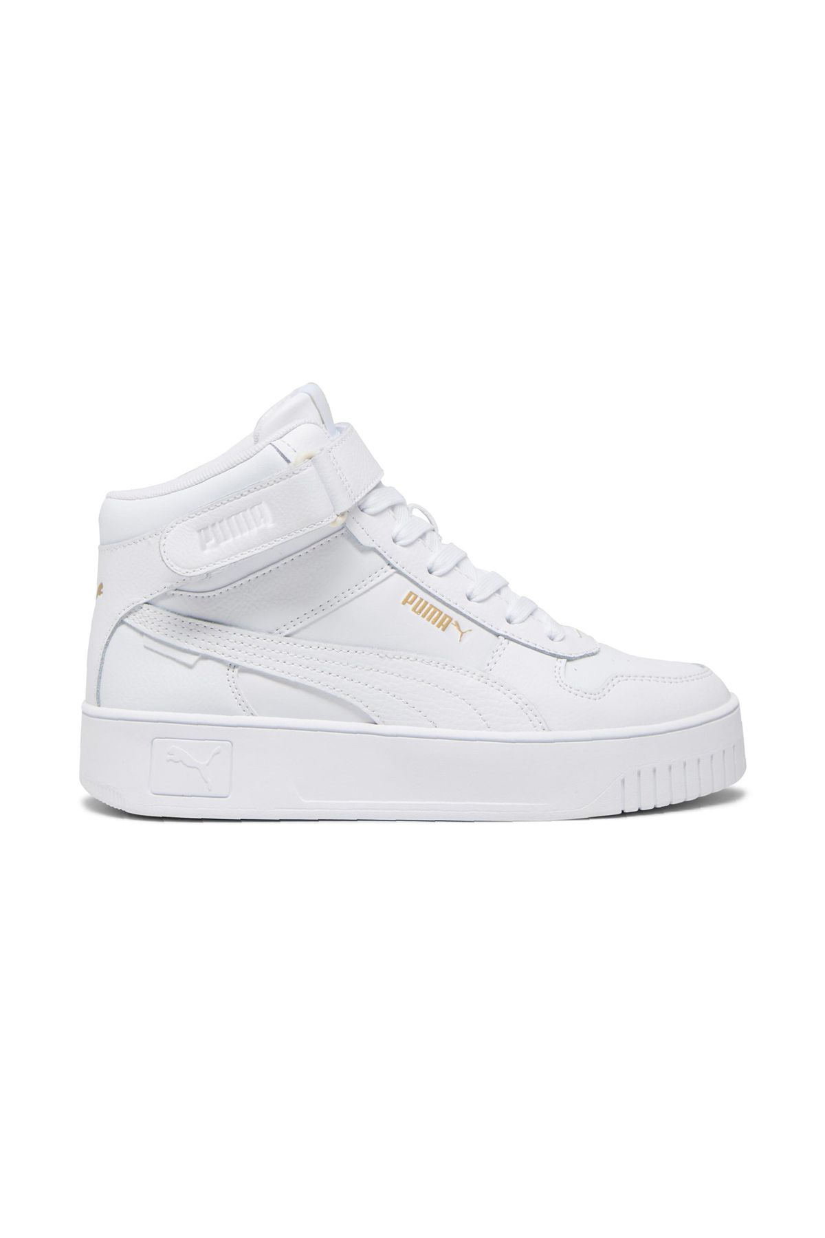 Puma High Sole and High Top White Women s Sneakers Casual Comfortable Walking Shoes Trendyol