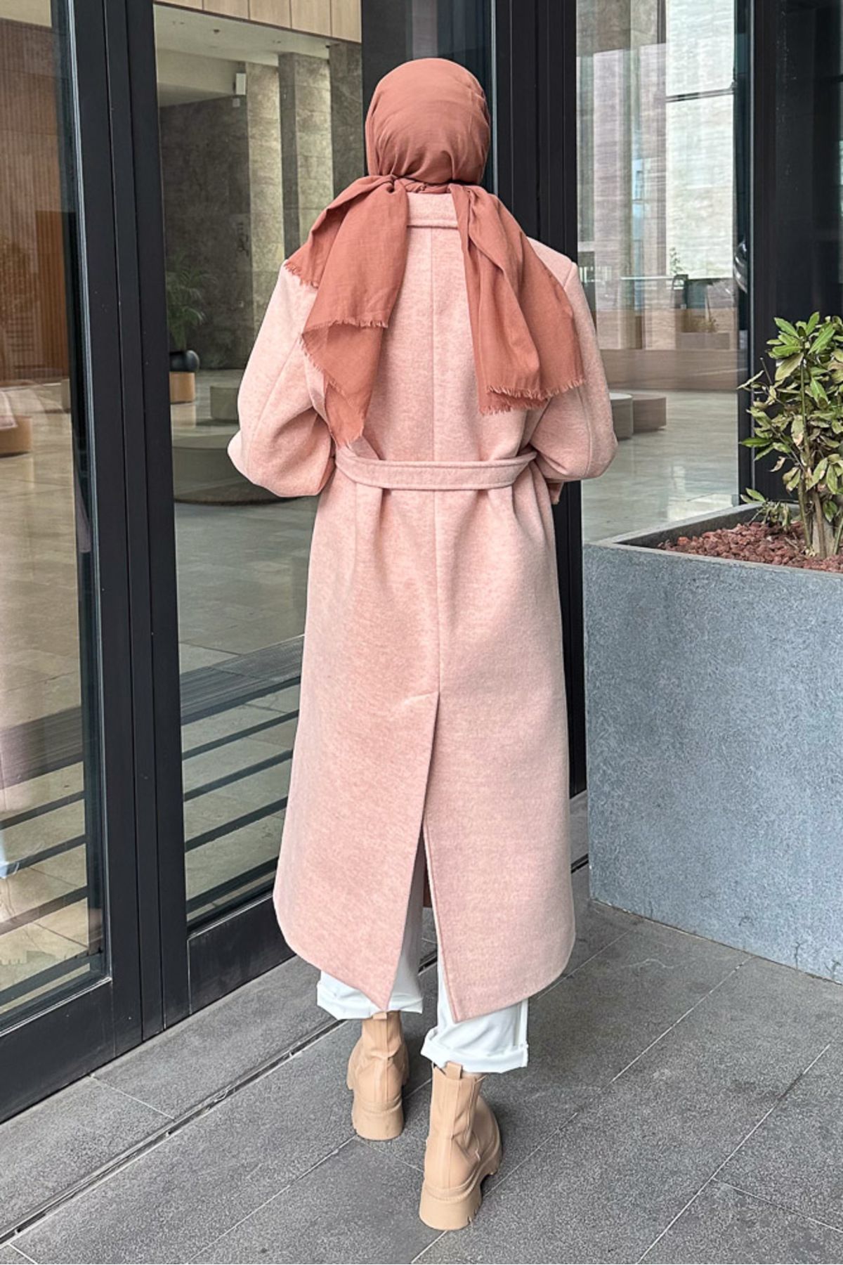 Oven Petra Long Kachet Coat - Salmon